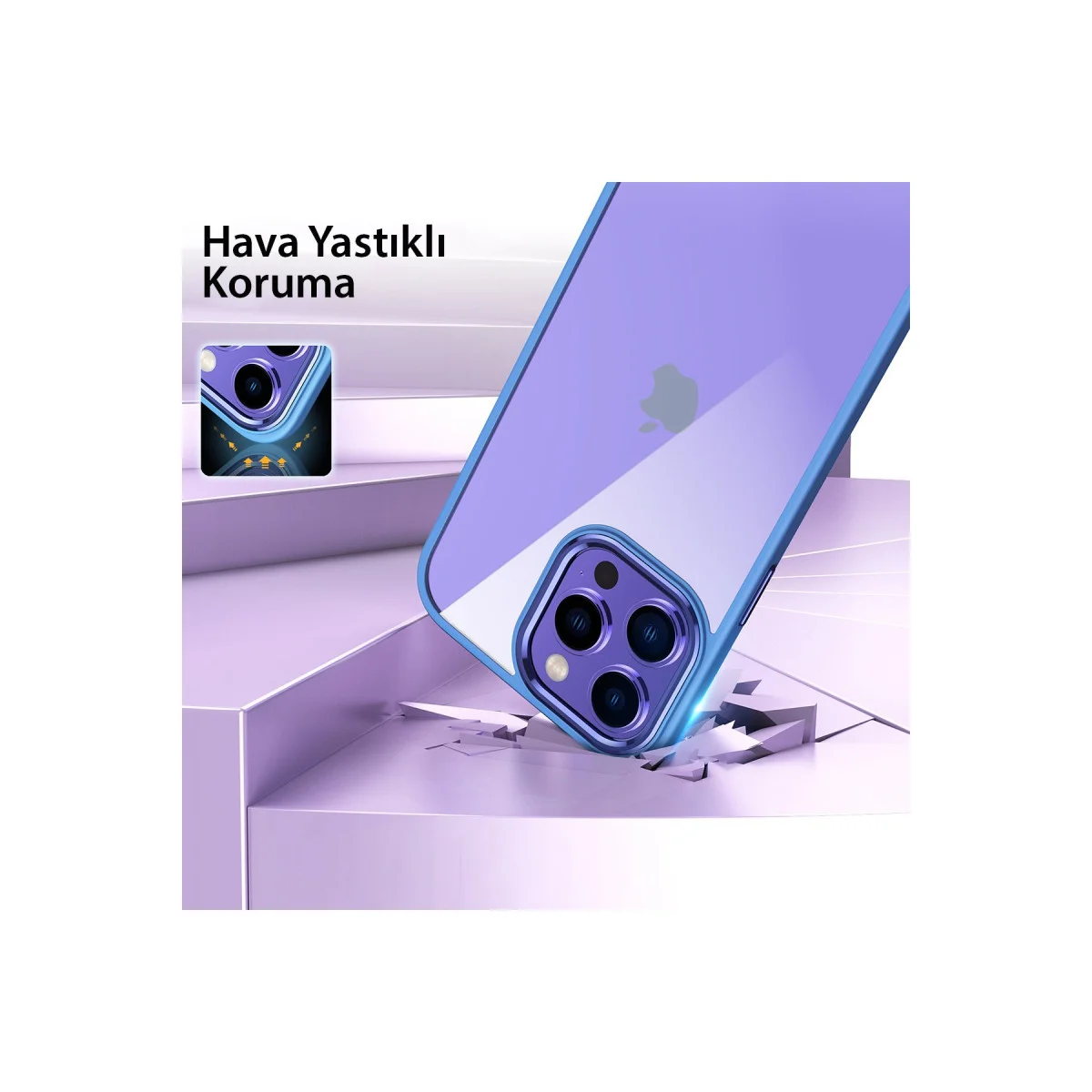 iPhone 13 Pro Max Power Silikon Kılıf - Sierra Blue | Yüksek Koruma