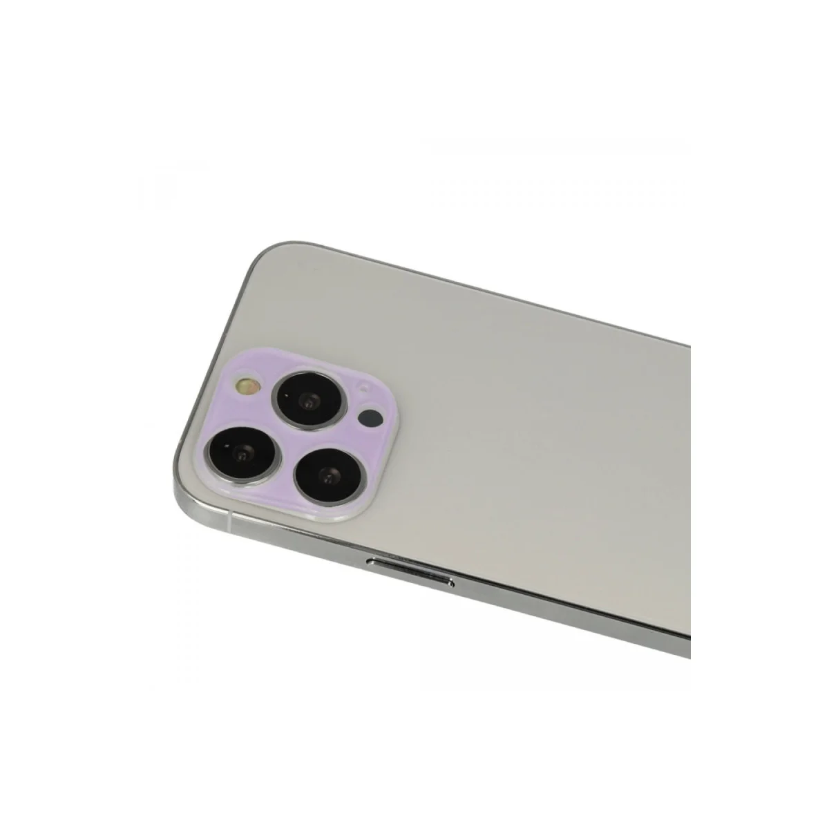 iPhone 13 Pro Max Rainbow Kamera Lens Koruma Camı - Mor