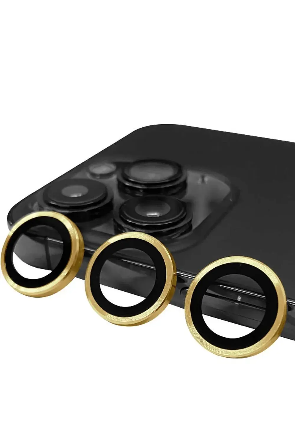 iPhone 13 Pro Max Raze Metal Kamera Lens - Gold-(5796)