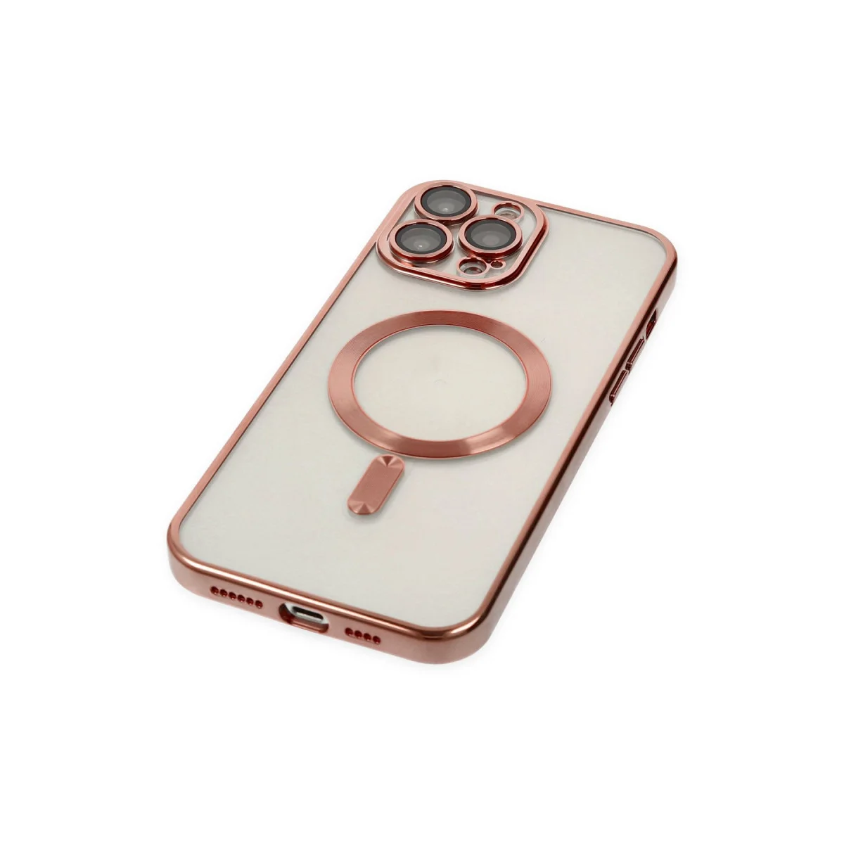 iPhone 13 Pro Max Rose Kross Magneticsafe Şeffaf Kılıf - Ultra Şeffaf ve MagSafe Uyumlu