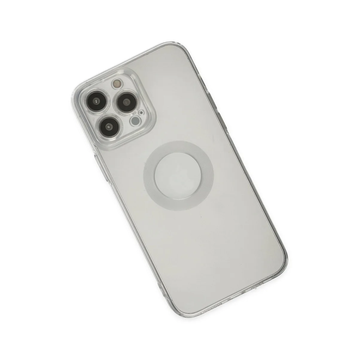 iPhone 13 Pro Max Şeffaf Silikon Kılıf - Santa Lens Ultra Koruma