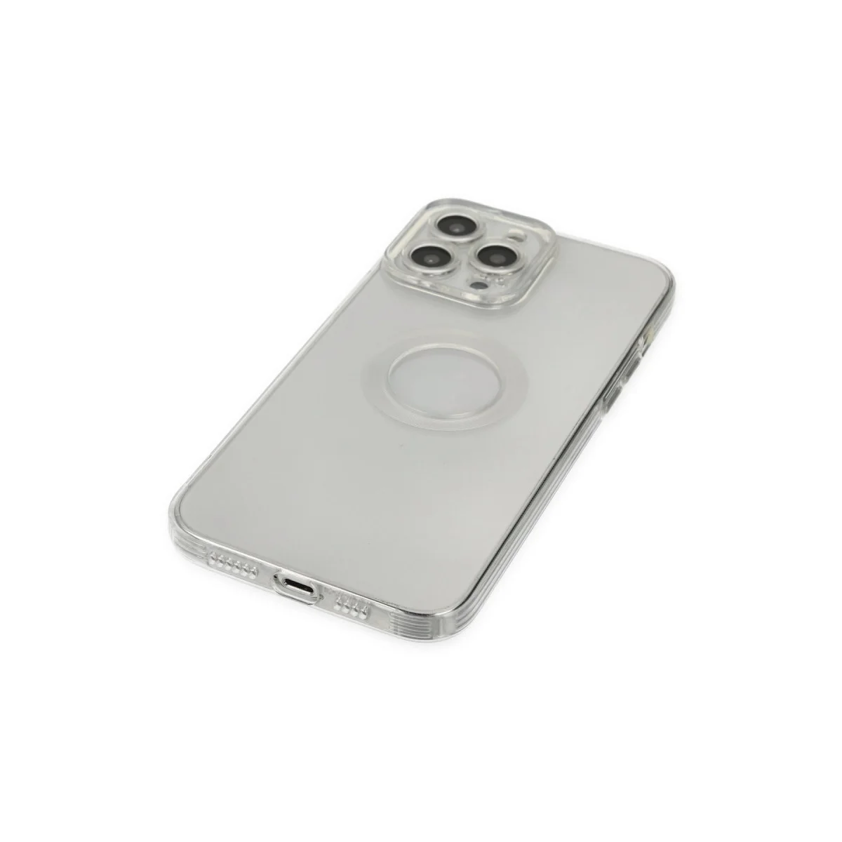 iPhone 13 Pro Max Şeffaf Silikon Kılıf - Santa Lens Ultra Koruma