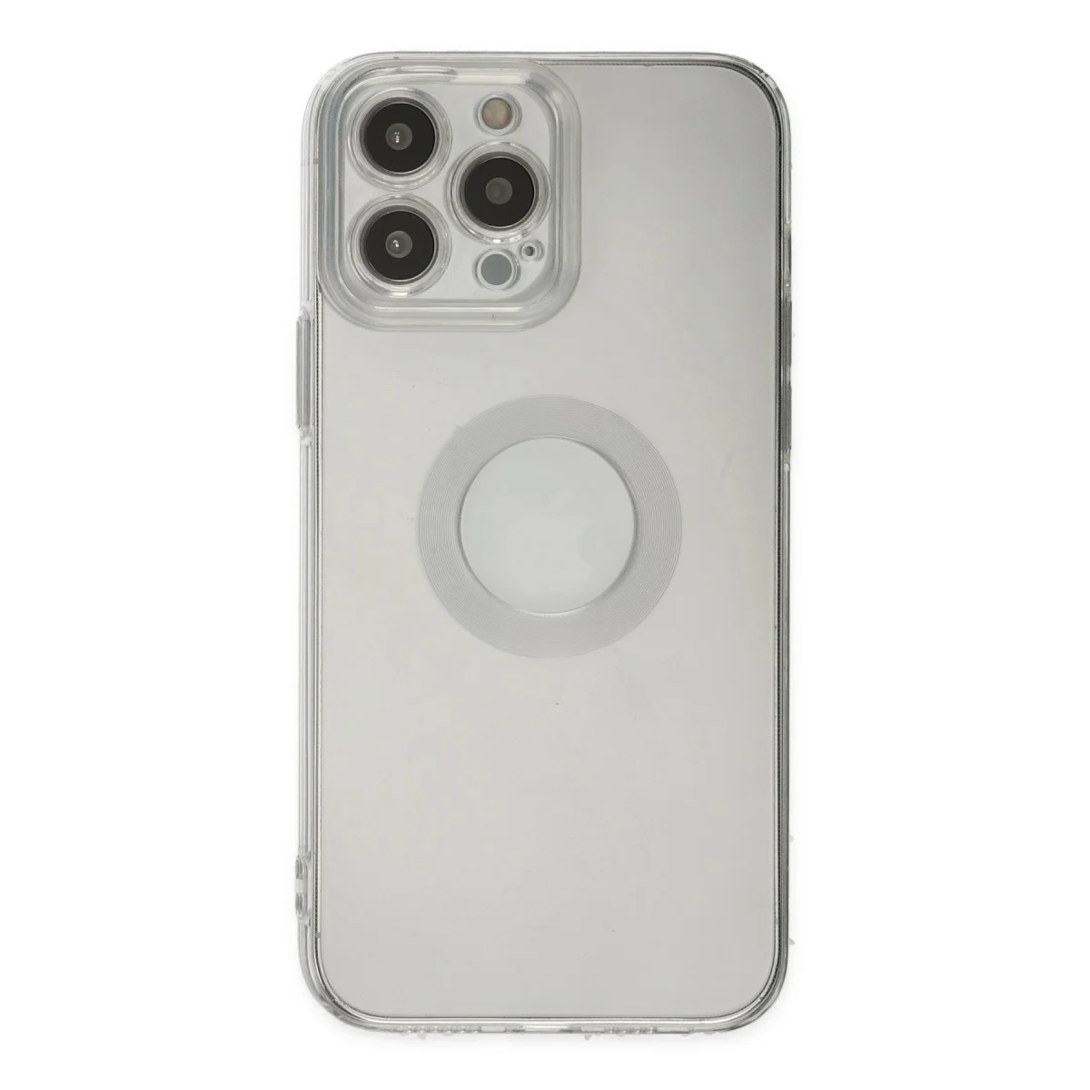 iPhone 13 Pro Max Şeffaf Silikon Kılıf - Santa Lens Ultra Koruma