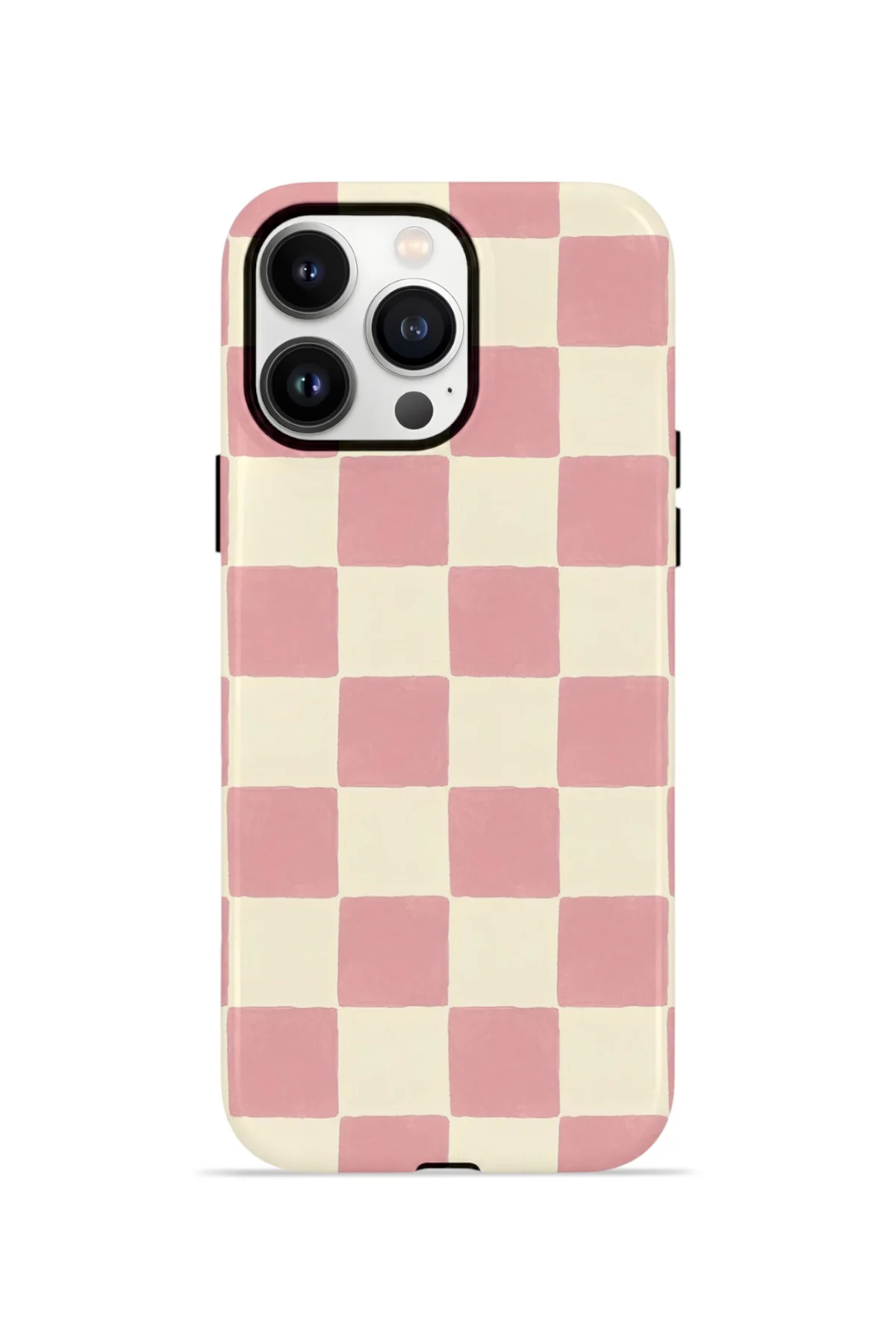 iPhone 13 Pro Max Vorian Çift Katmanlı MagSafe Kılıf Blush Checker