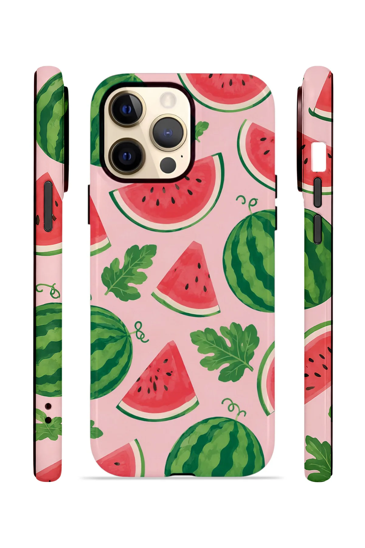 iPhone 13 Pro Max Vorian Çift Katmanlı MagSafe Kılıf Watermelon Garden Party