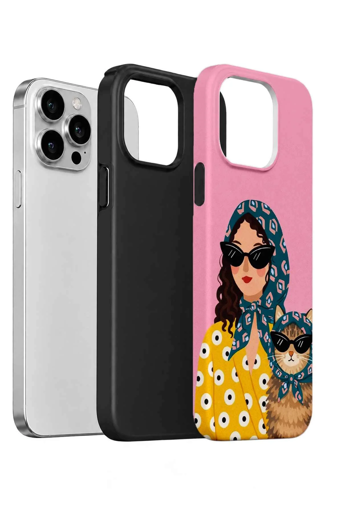 iPhone 13 Pro Max Vorian Çift Katmanlı Bohem Kedili Kılıf iPhone 13 Pro Max Vorian Çift Katmanlı Bohem Kedili Kılıf - Görsel 2