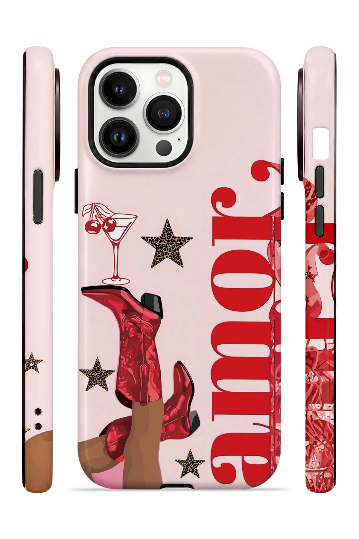 iPhone 13 Pro Max Vorian Çift Katmanlı Amour Leopar Kılıf - Görsel 3
