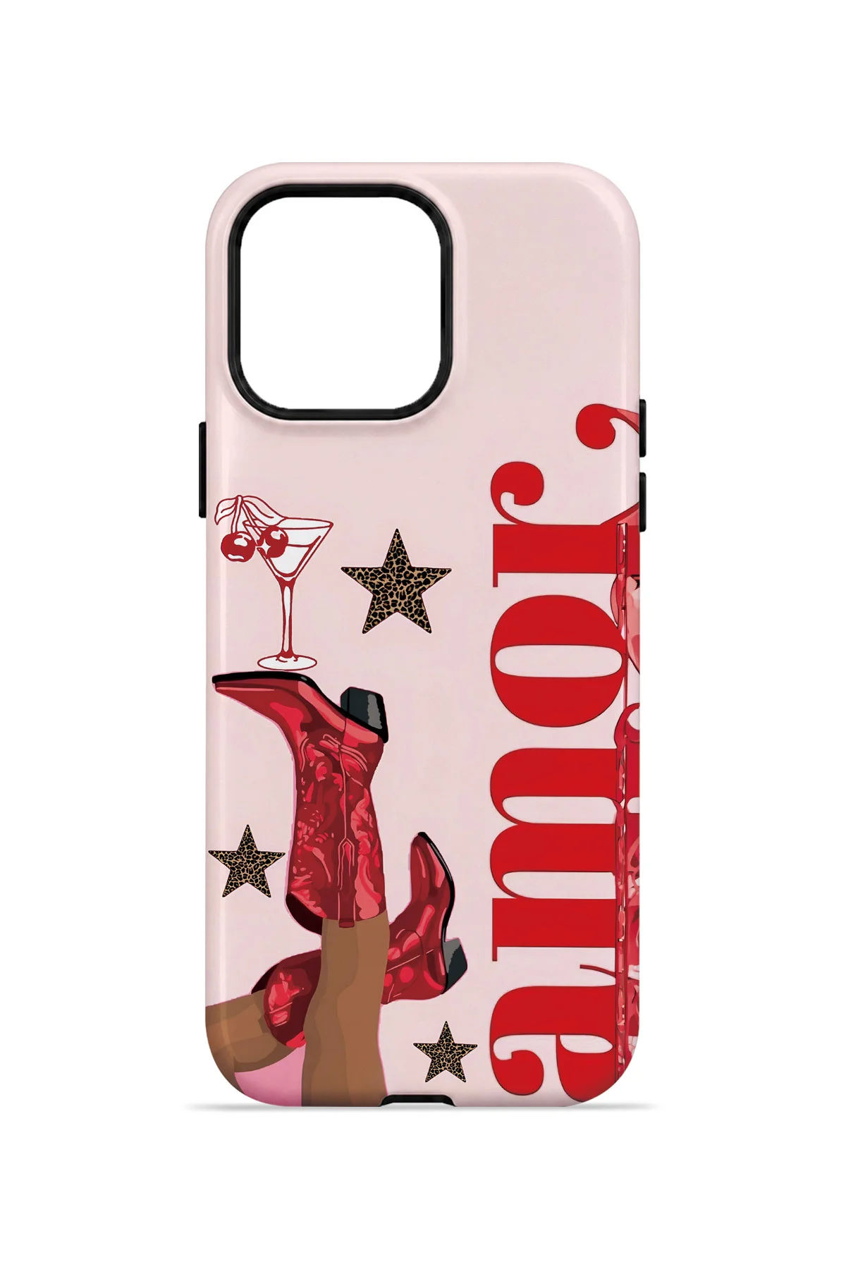 iPhone 13 Pro Max Vorian Çift Katmanlı Amour Leopar Kılıf - Görsel 4