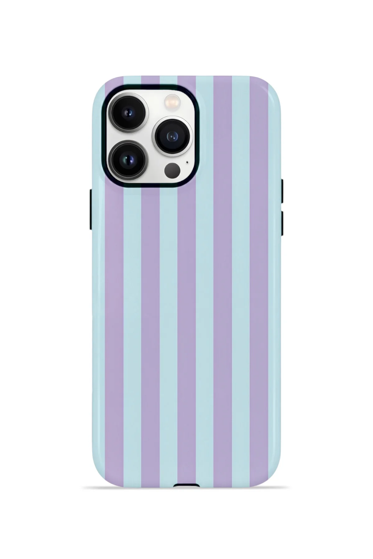 iPhone 13 Pro Max Vorian Çift Katmanlı Kılıf Lilac Riviera Stripe