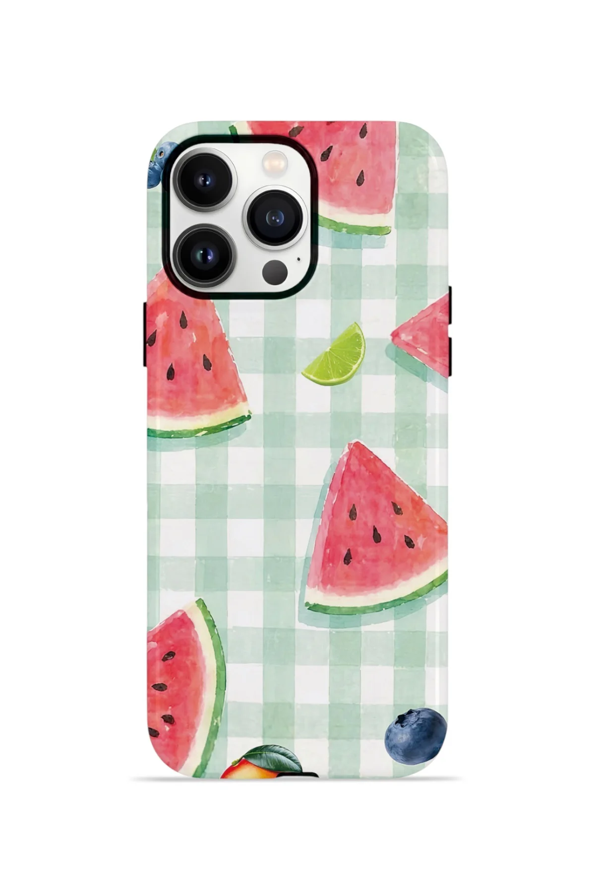 iPhone 13 Pro Max Vorian Yough Kılıf Watermelon Picnic Gingham