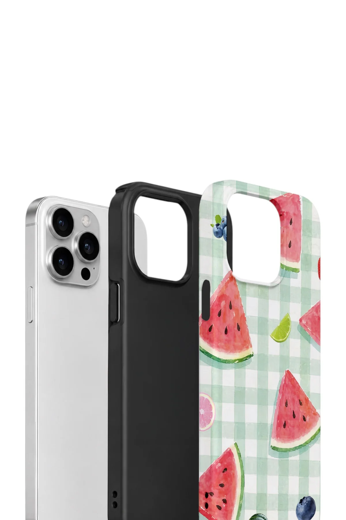 iPhone 13 Pro Max Vorian Yough Kılıf Watermelon Picnic Gingham