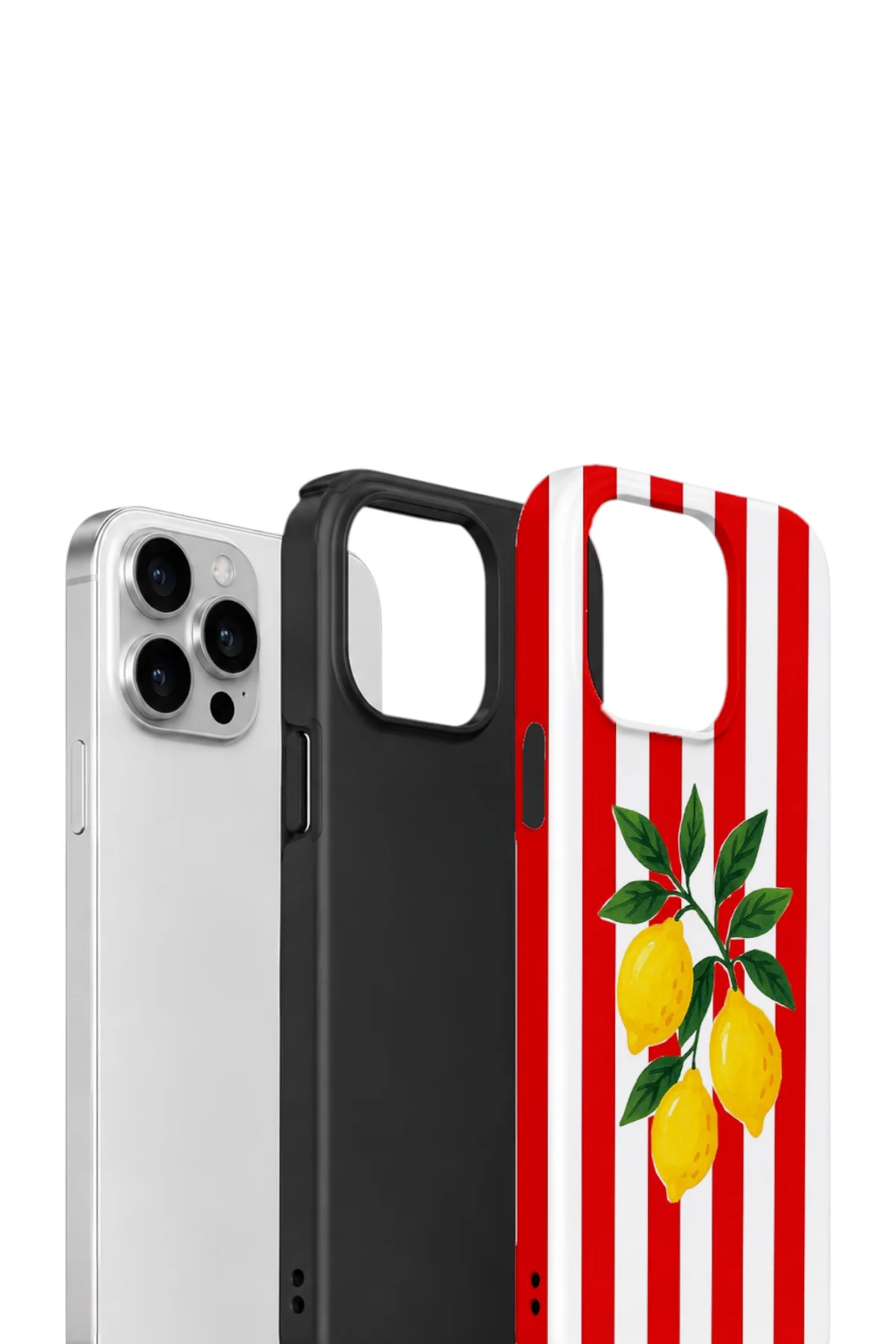 iPhone 13 Pro Max Vorian Çift Katmanlı Kılıf Lemon Parade Red