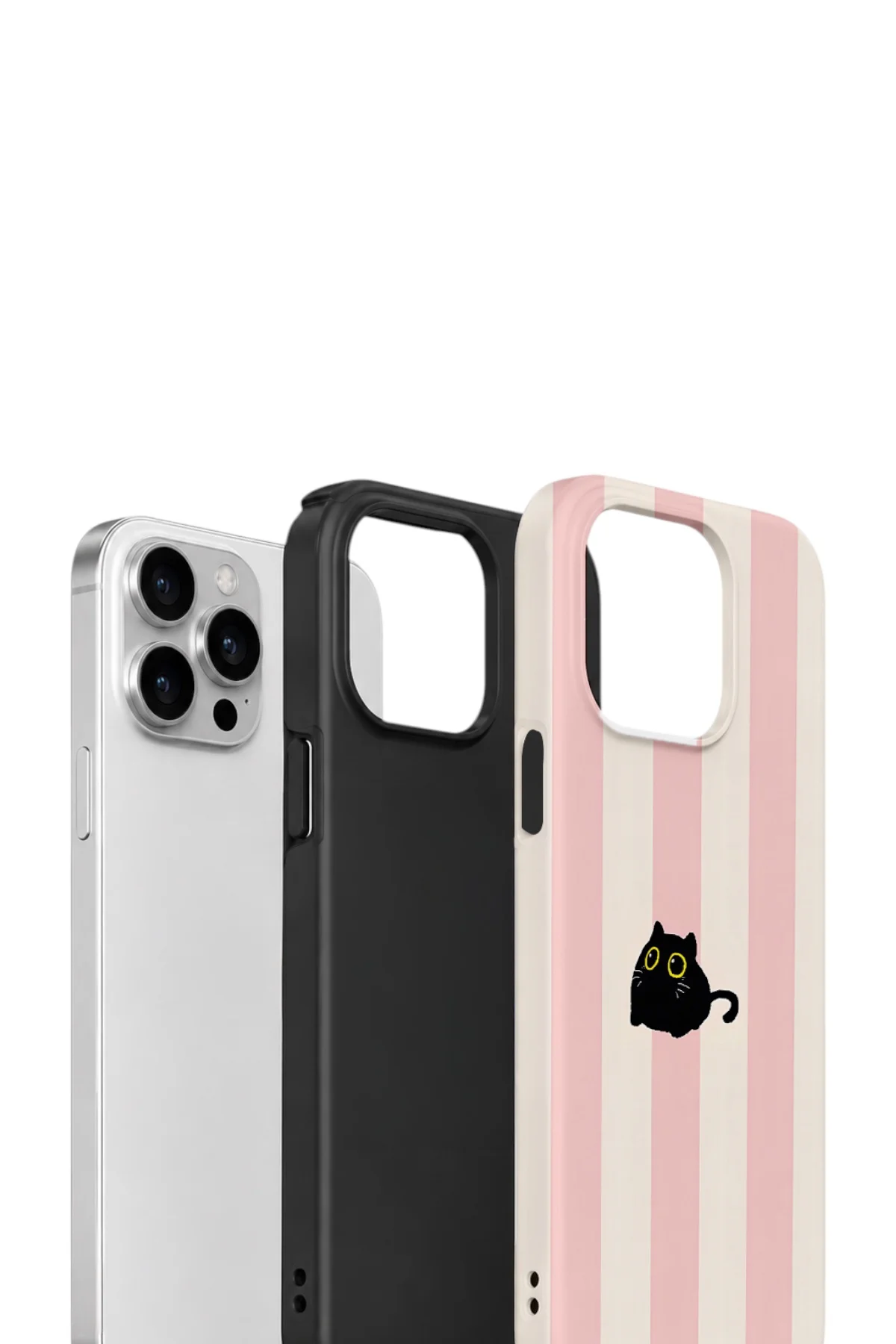 iPhone 13 Pro Max Vorian Yough Kılıf Midnight Cat Stripe