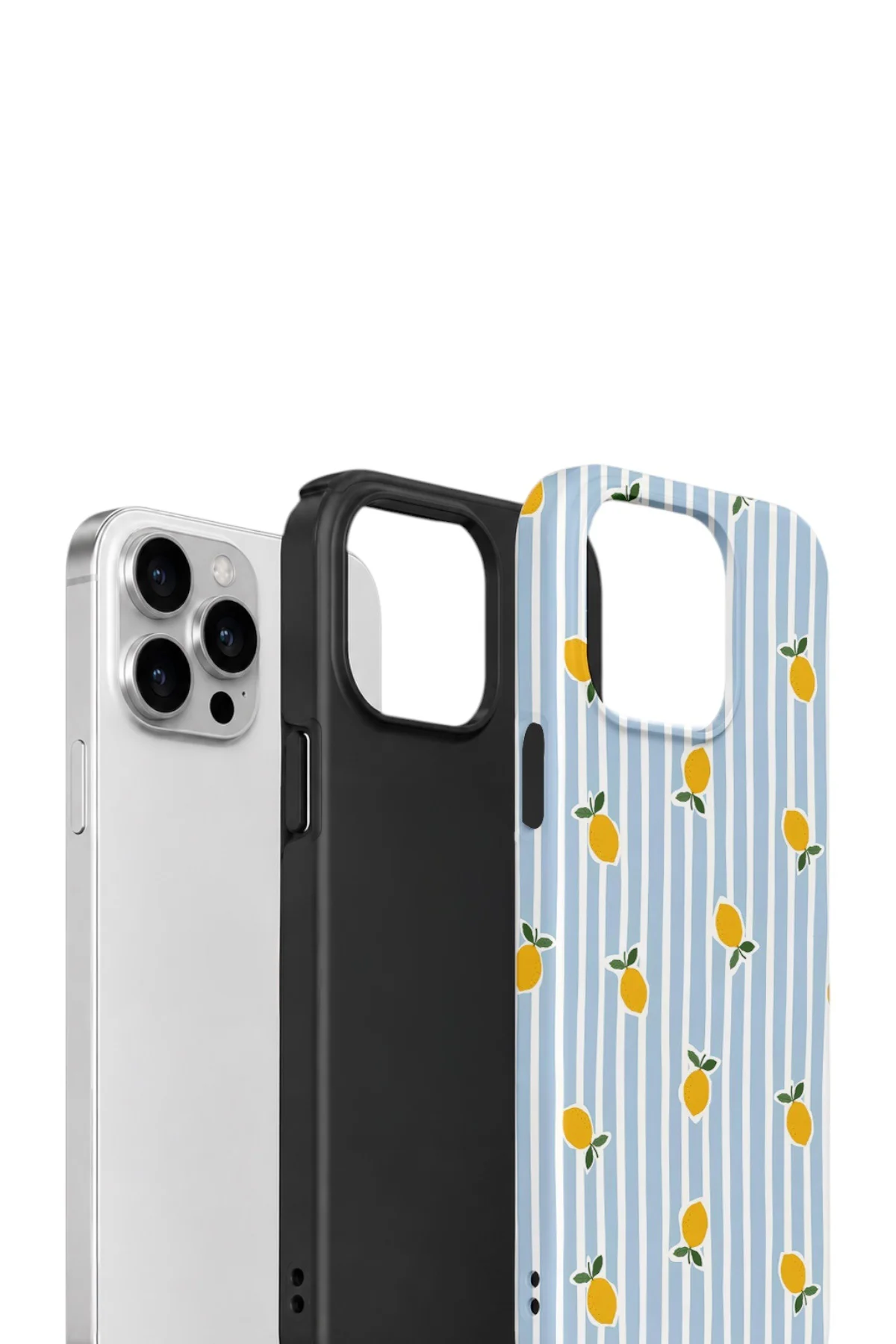 iPhone 13 Pro Max Vorian Çift Katmanlı Kılıf Tiny Lemon Rain
