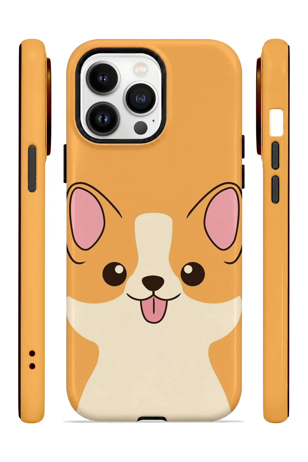 iPhone 13 Pro Max Vorian Çift Katmanlı Corgili Kılıf - Görsel 3