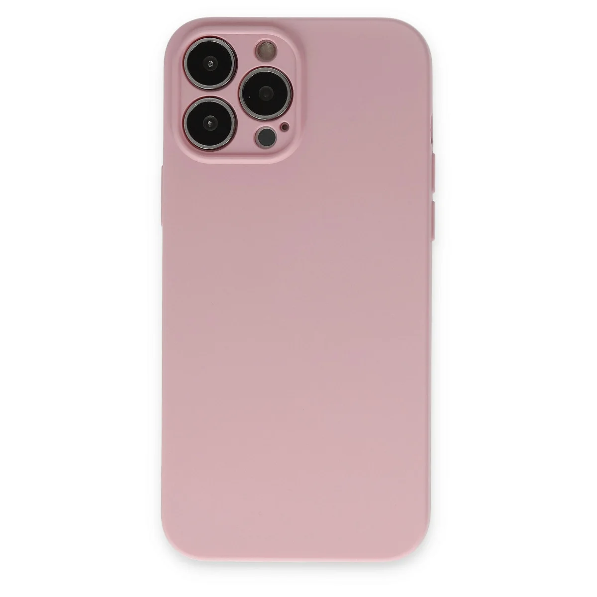 iPhone 13 Pro Nano İçi Kadife Silikon Kılıf - Pembe Premium Koruma