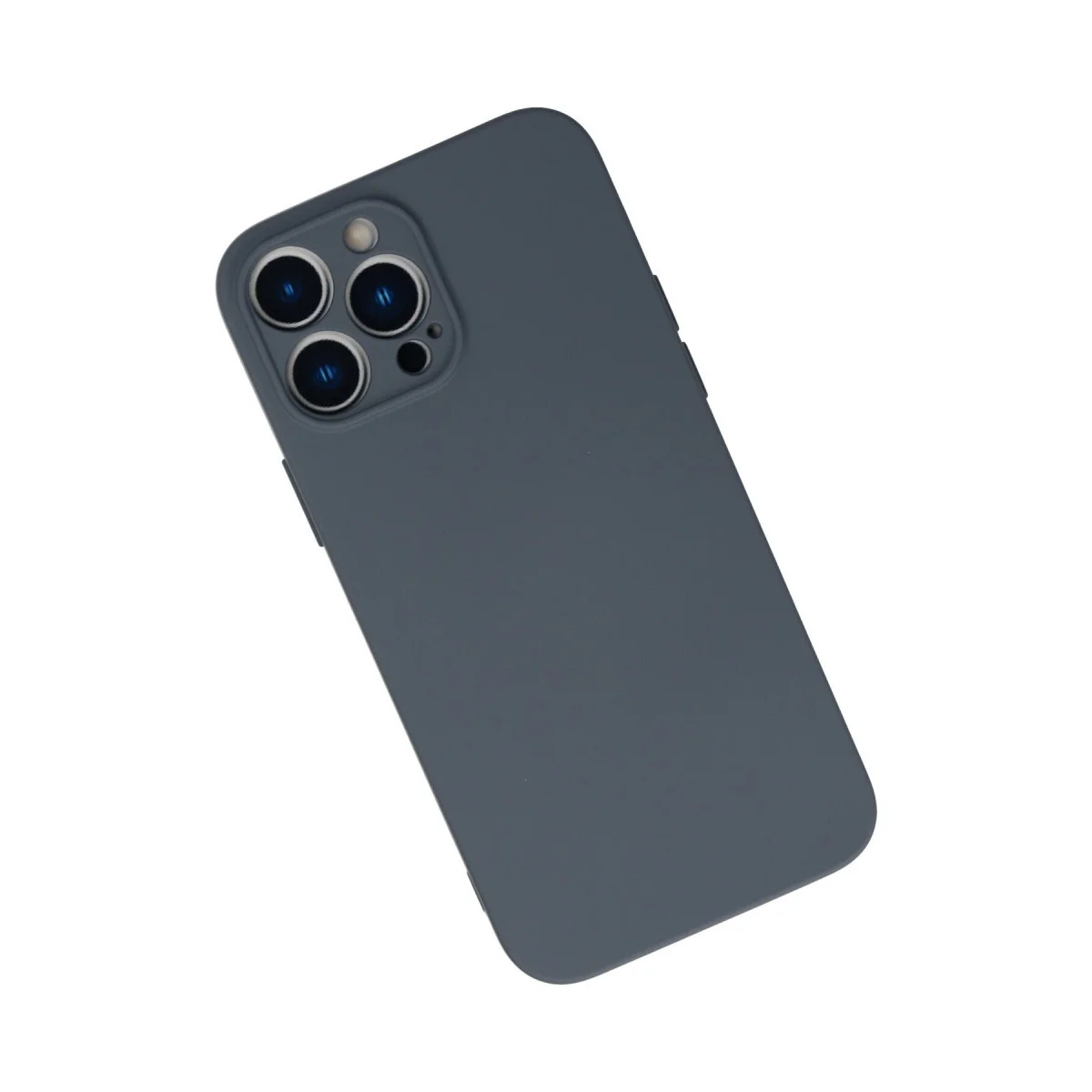 iPhone 13 Pro Nano İçi Kadife Silikon Kılıf - Gri