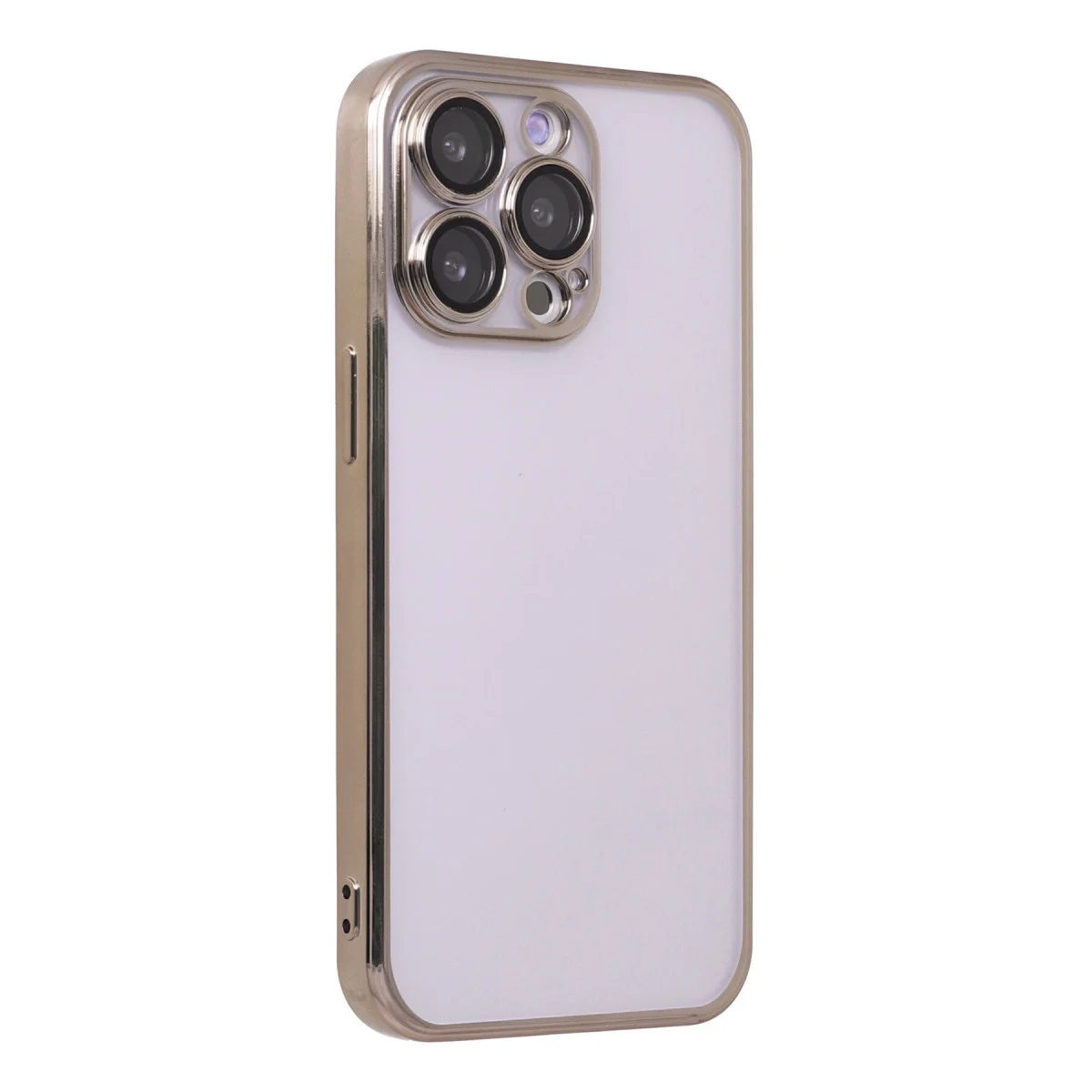 iPhone 13 Pro Razer Lensli Silikon Kılıf - Gold