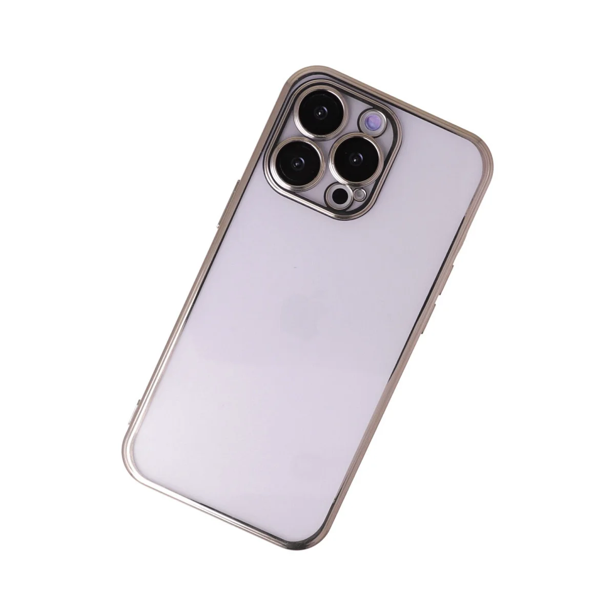 iPhone 13 Pro Razer Lensli Silikon Kılıf - Gold