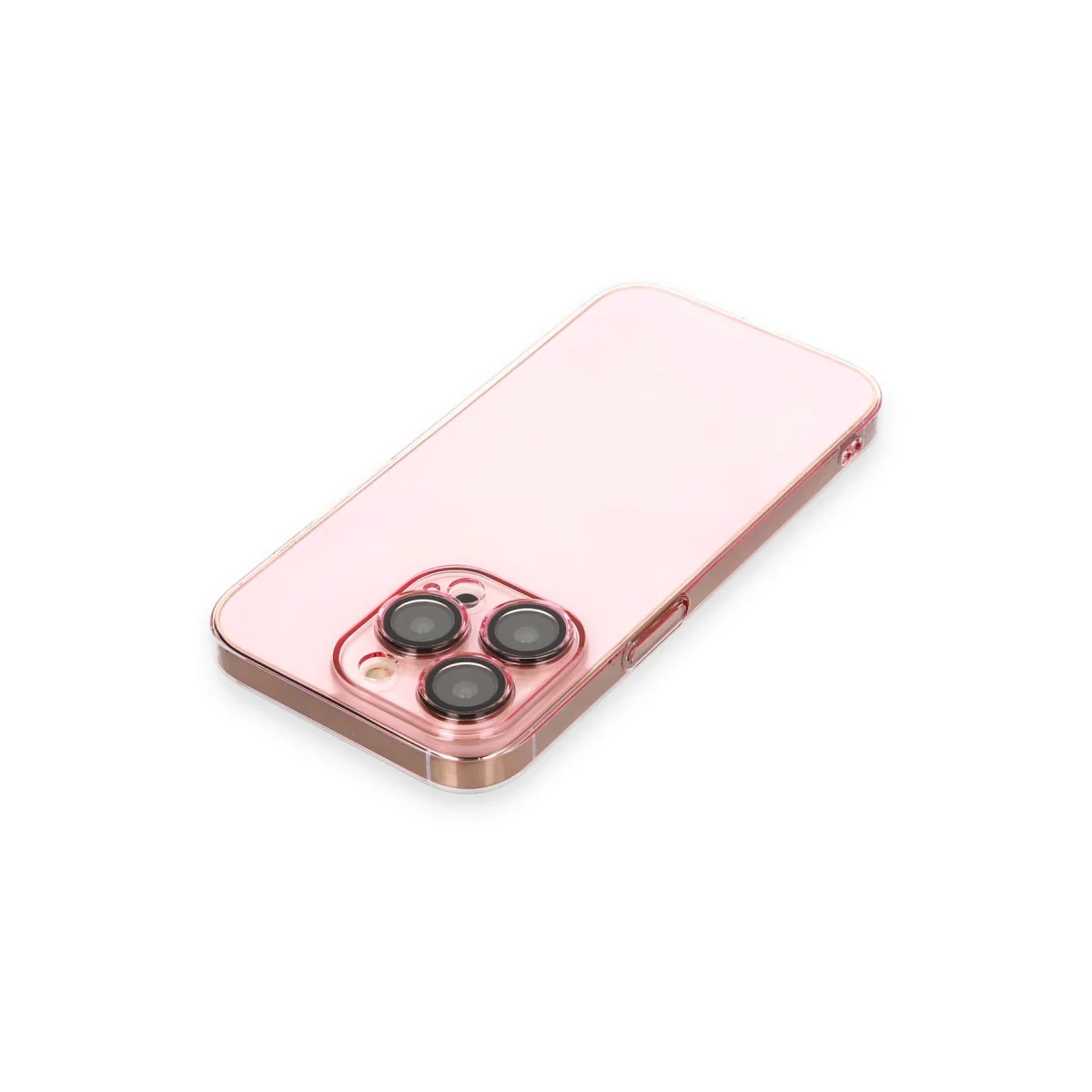 iPhone 13 Pro Rose Gold Kılıf - Armada Lensli Şık ve Dayanıklı Koruyucu