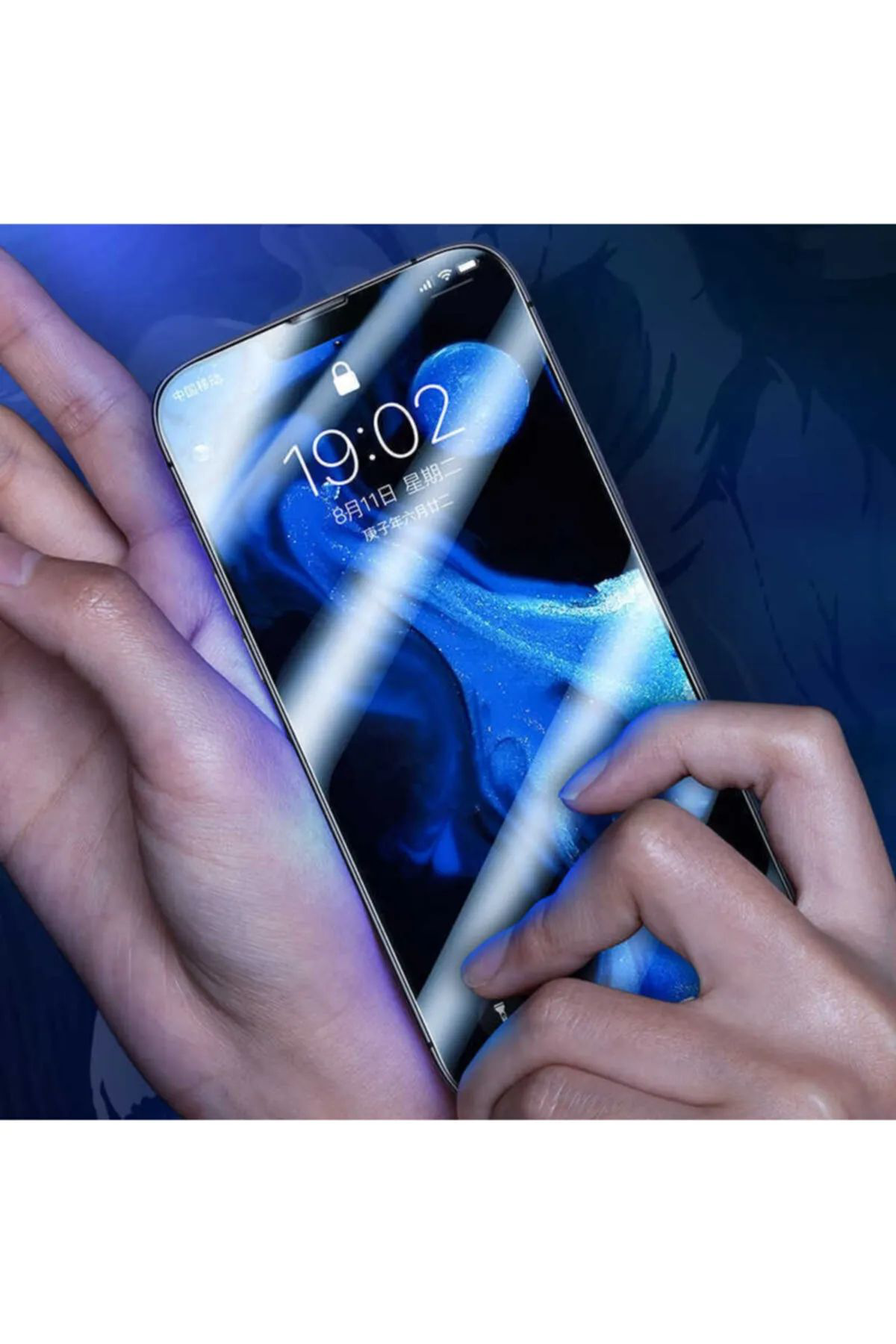 Just Cheap Store İphone 13 Pro Uyumlu 9D Tam Kaplayan Parmak İzi Birakmayan Ekran 