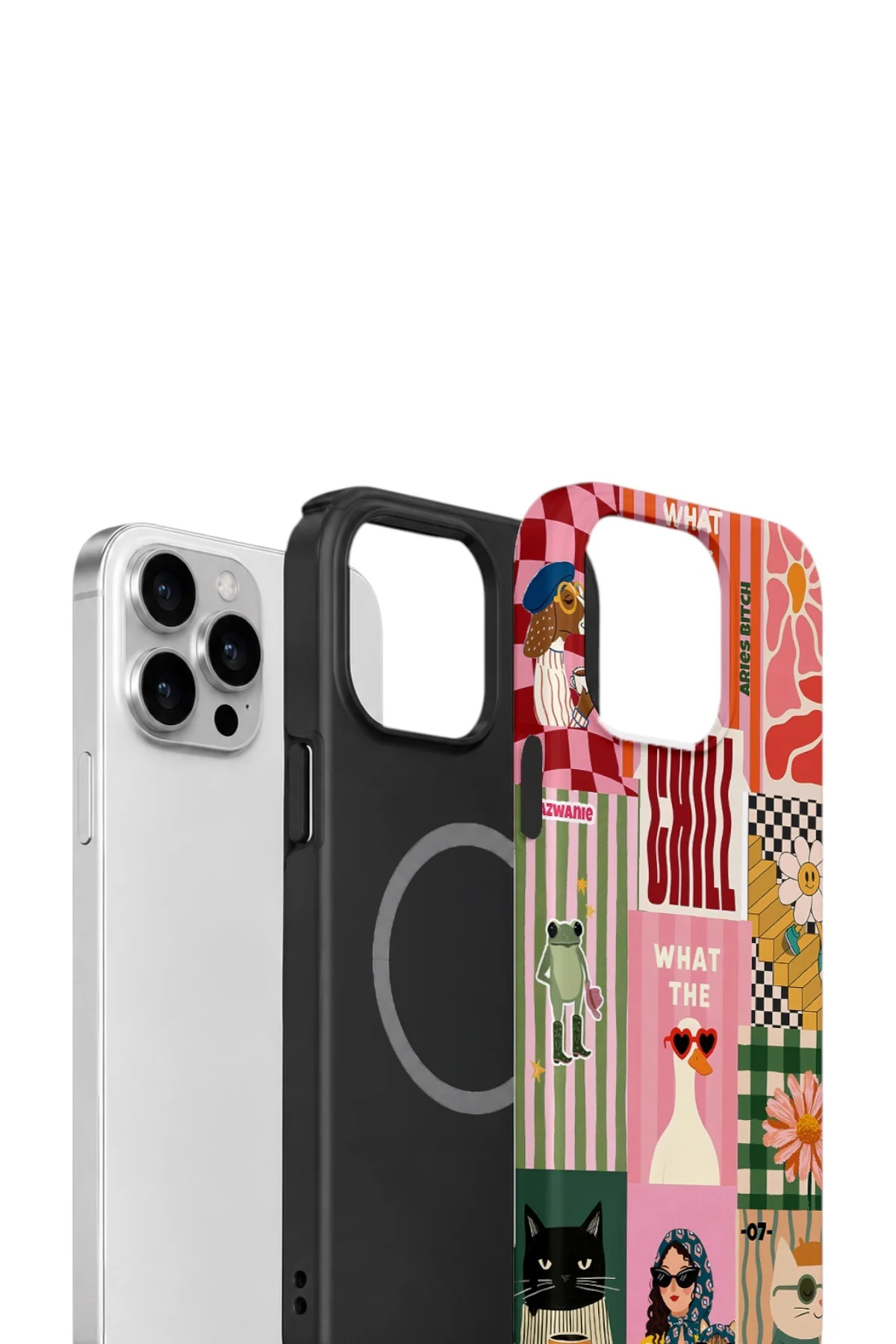 iPhone 13 Pro Vorian Çift Katmanlı MagSafe Kılıf Dolce Vita Collage