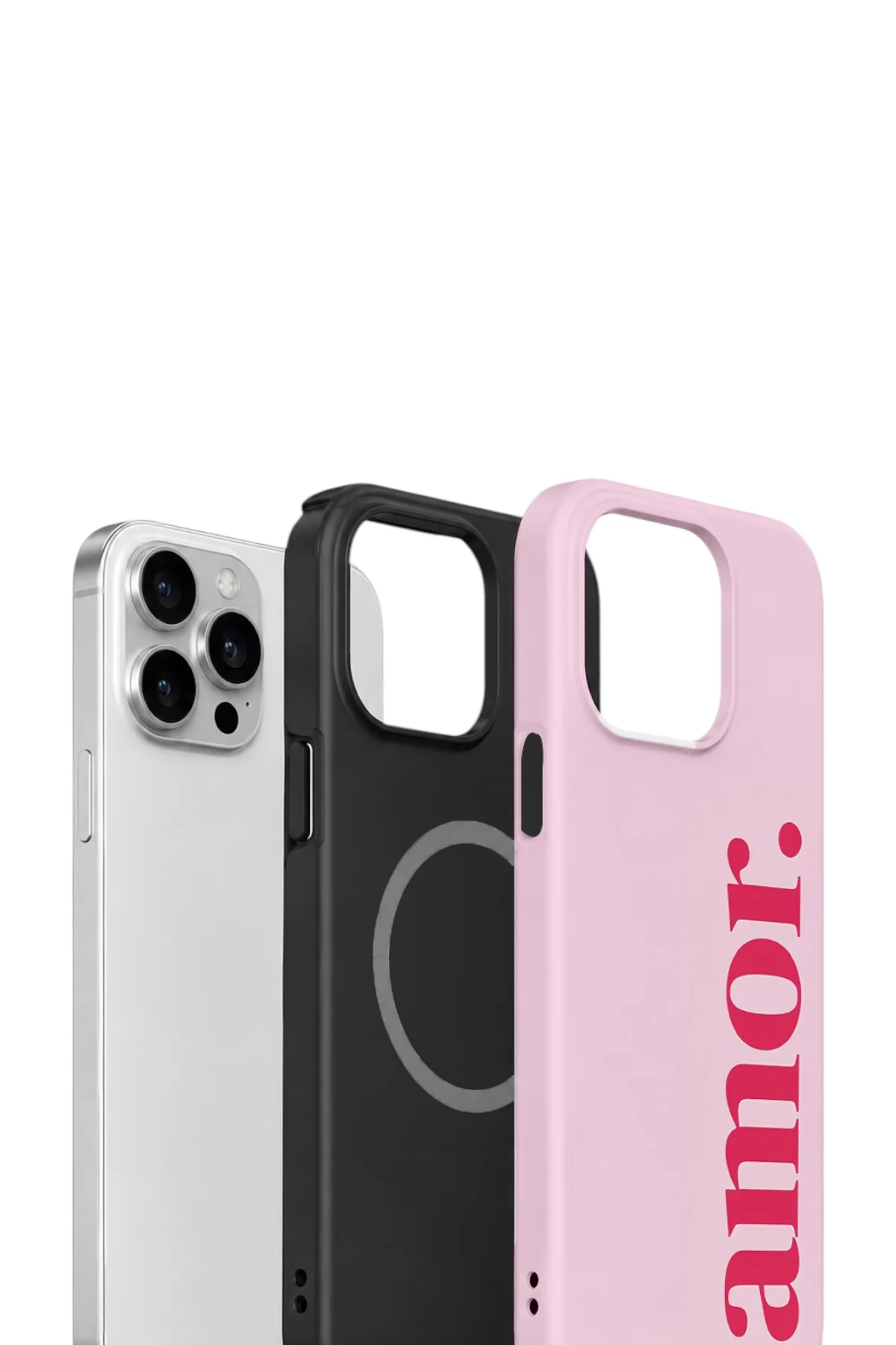 iPhone 13 Pro Vorian Çift Katmanlı MagSafe Kılıf Amour Pink