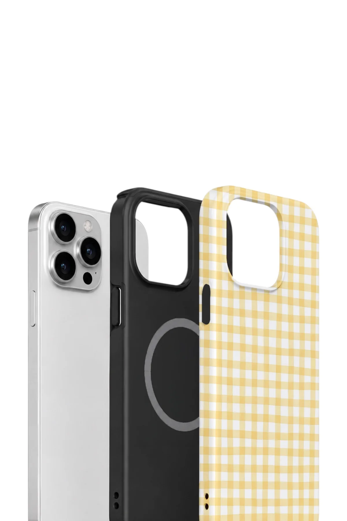 iPhone 13 Pro Vorian Çift Katmanlı MagSafe Kılıf Butter Gingham
