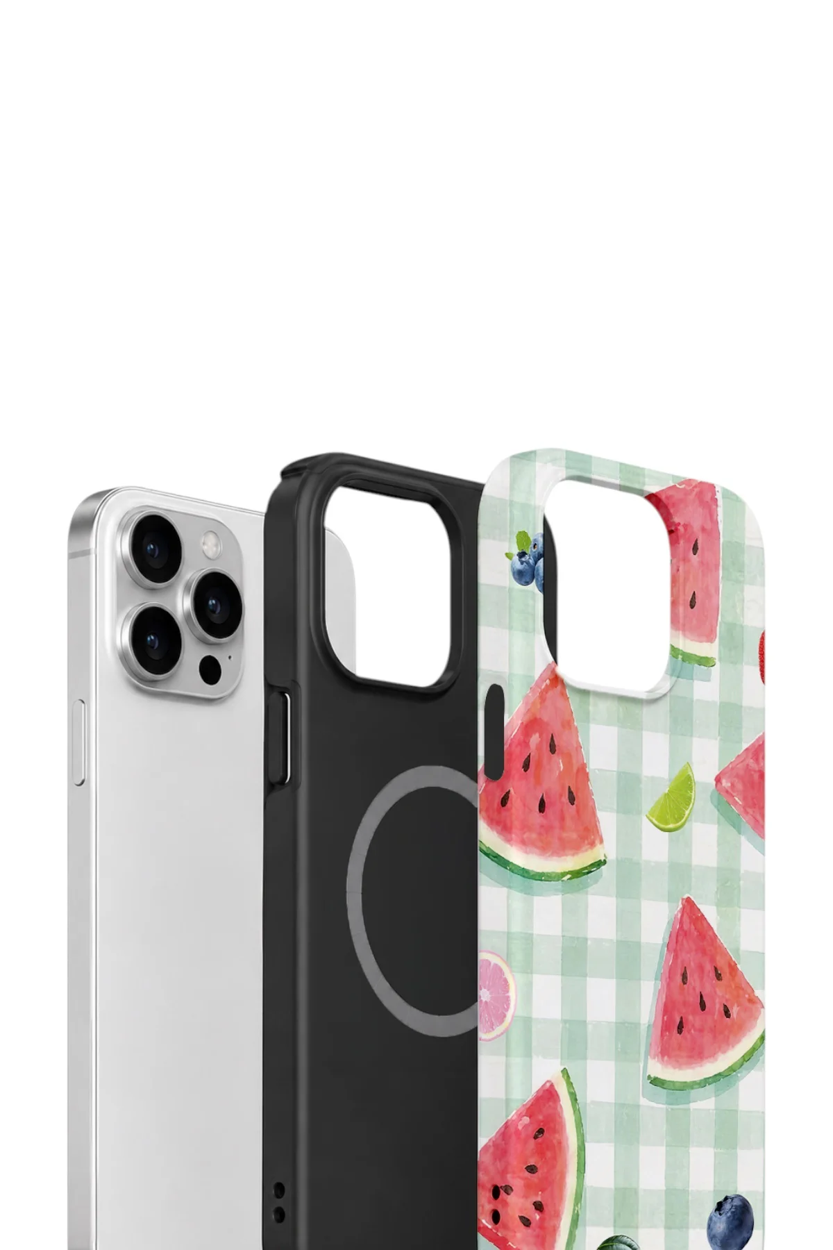 iPhone 13 Pro Vorian Yough Magsafe Kılıf Watermelon Picnic Gingham