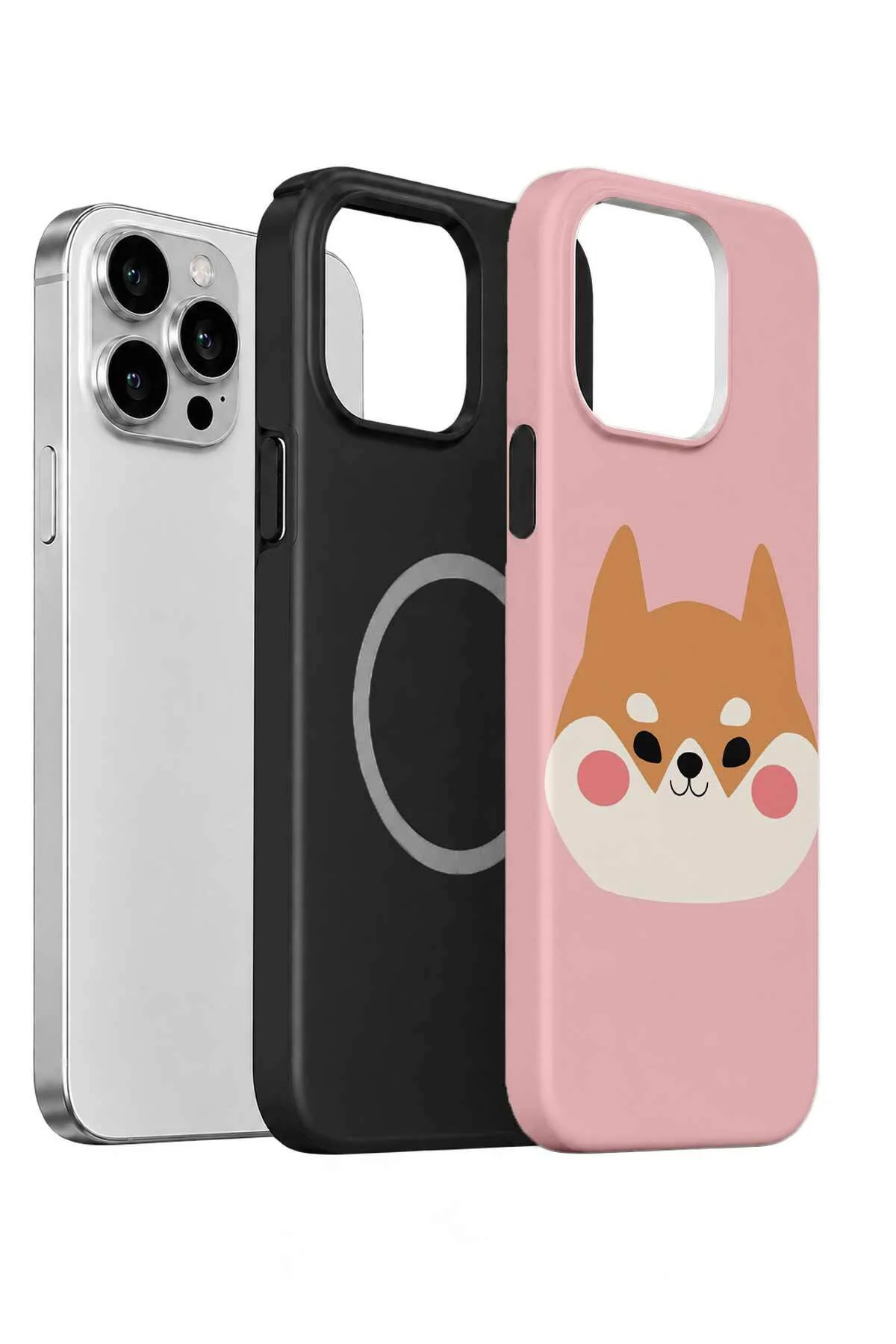 iPhone 13 Pro Vorian MagSafe Çift Katmanlı Shiba Köpekli Kılıf - Görsel 2