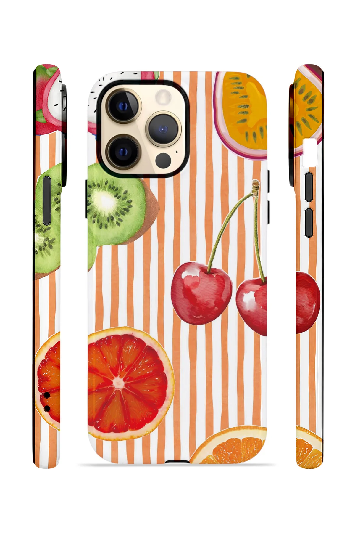 iPhone 13 Pro Vorian Yough Kılıf Tutti Frutti Stripe