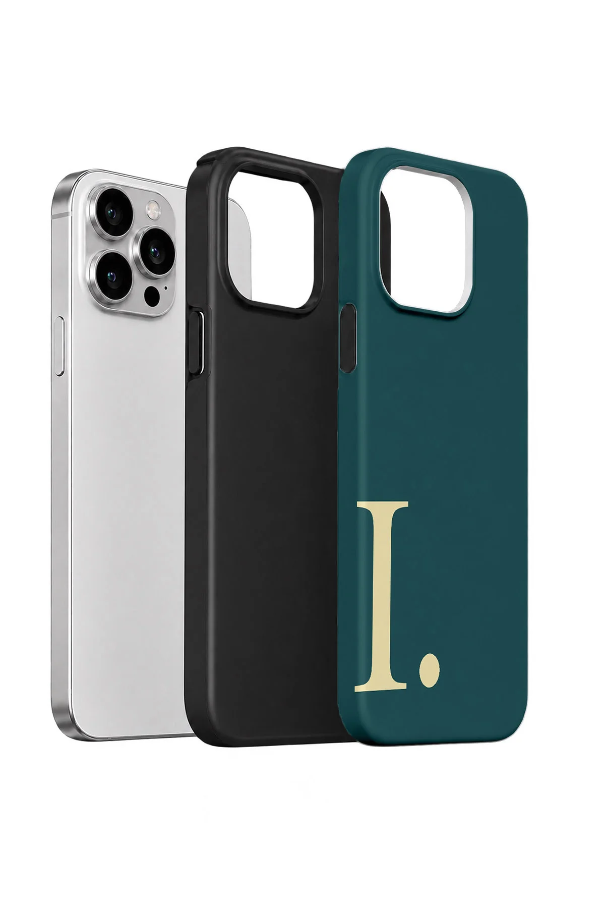 iPhone 13 Pro Vorian Çift Katmanlı Korumalı Kılıf Petrol Cream İ