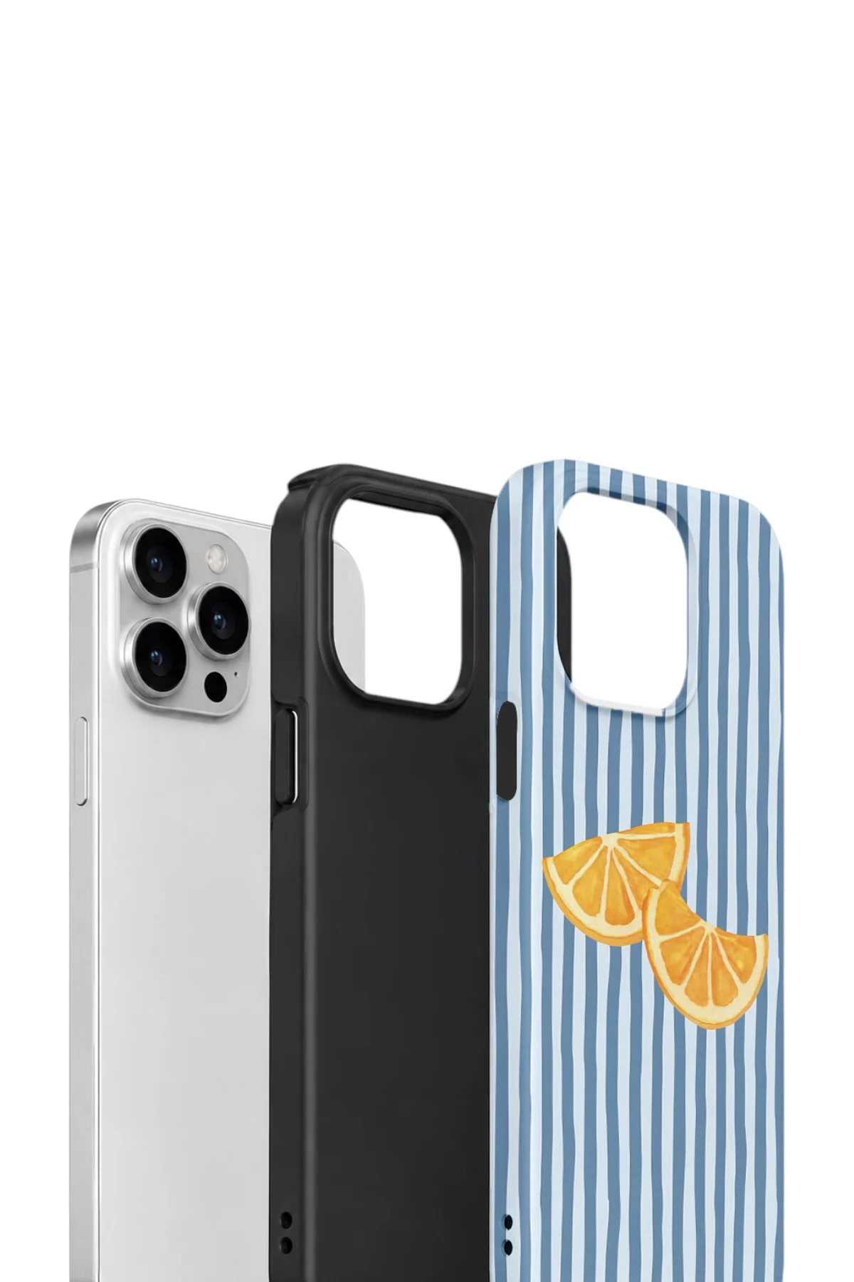 iPhone 13 Pro Vorian Çift Katmanlı MagSafe Kılıf Blue Orange Slices
