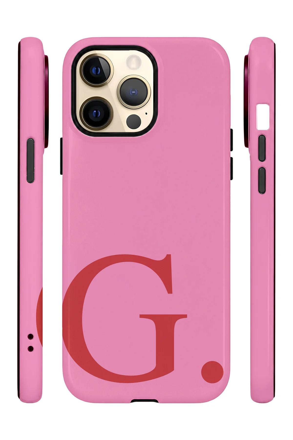 iPhone 13 Pro Vorian Çift Katmanlı Korumalı Kılıf Poppy Pink G