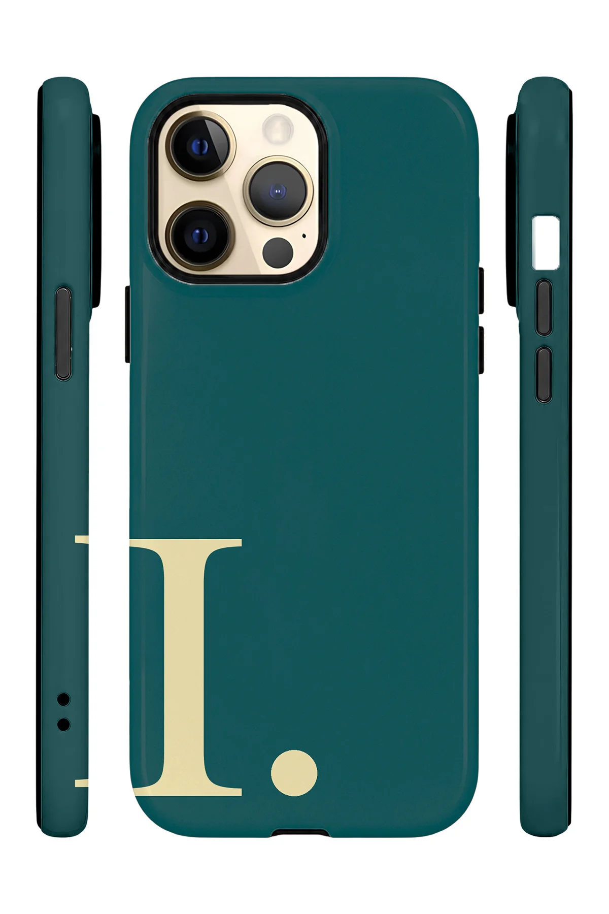 iPhone 13 Pro Vorian Çift Katmanlı Korumalı Kılıf Petrol Cream İ