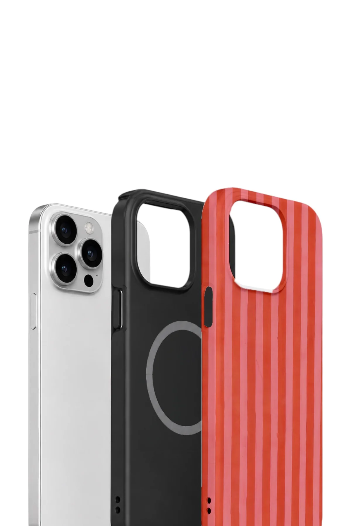 iPhone 13 Pro Vorian Yough Magsafe Kılıf Tomato Red Stripe