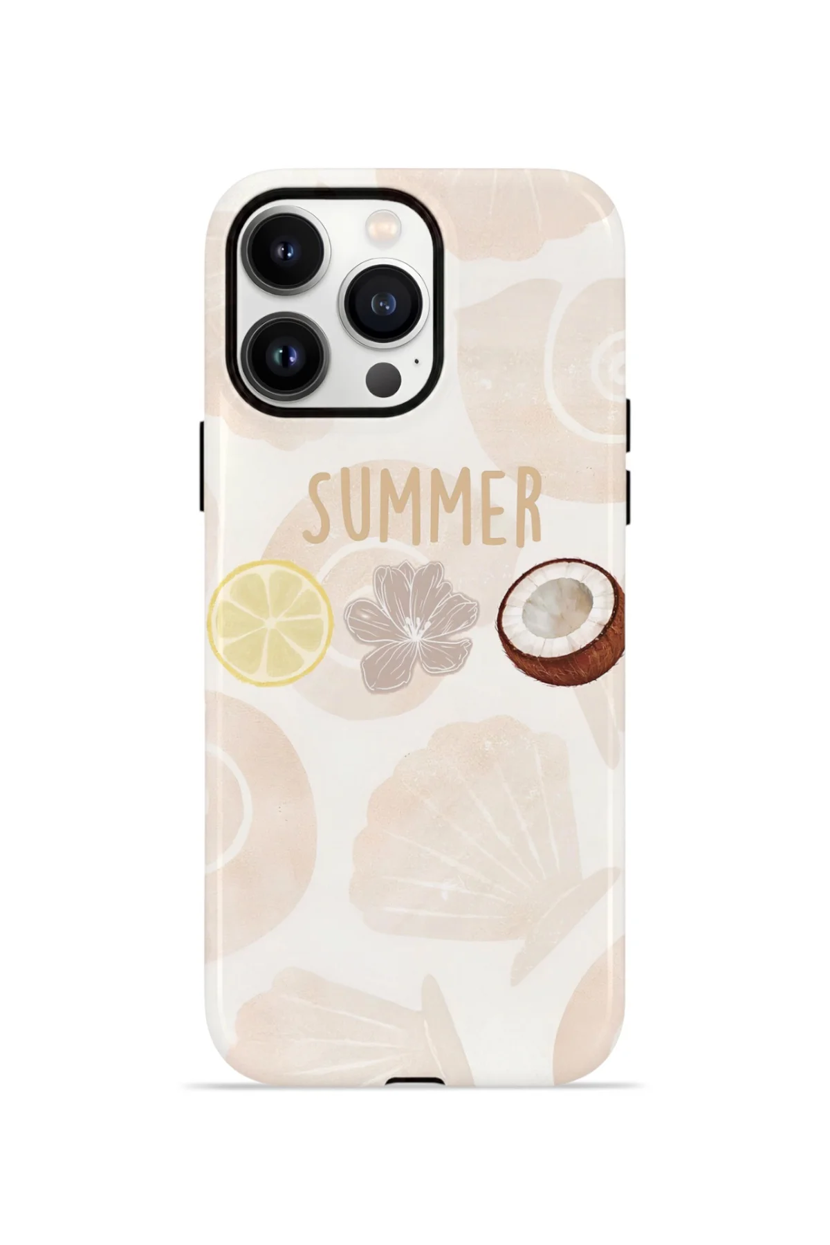 iPhone 13 Pro Vorian Çift Katmanlı MagSafe Kılıf Coconut Summer Notes