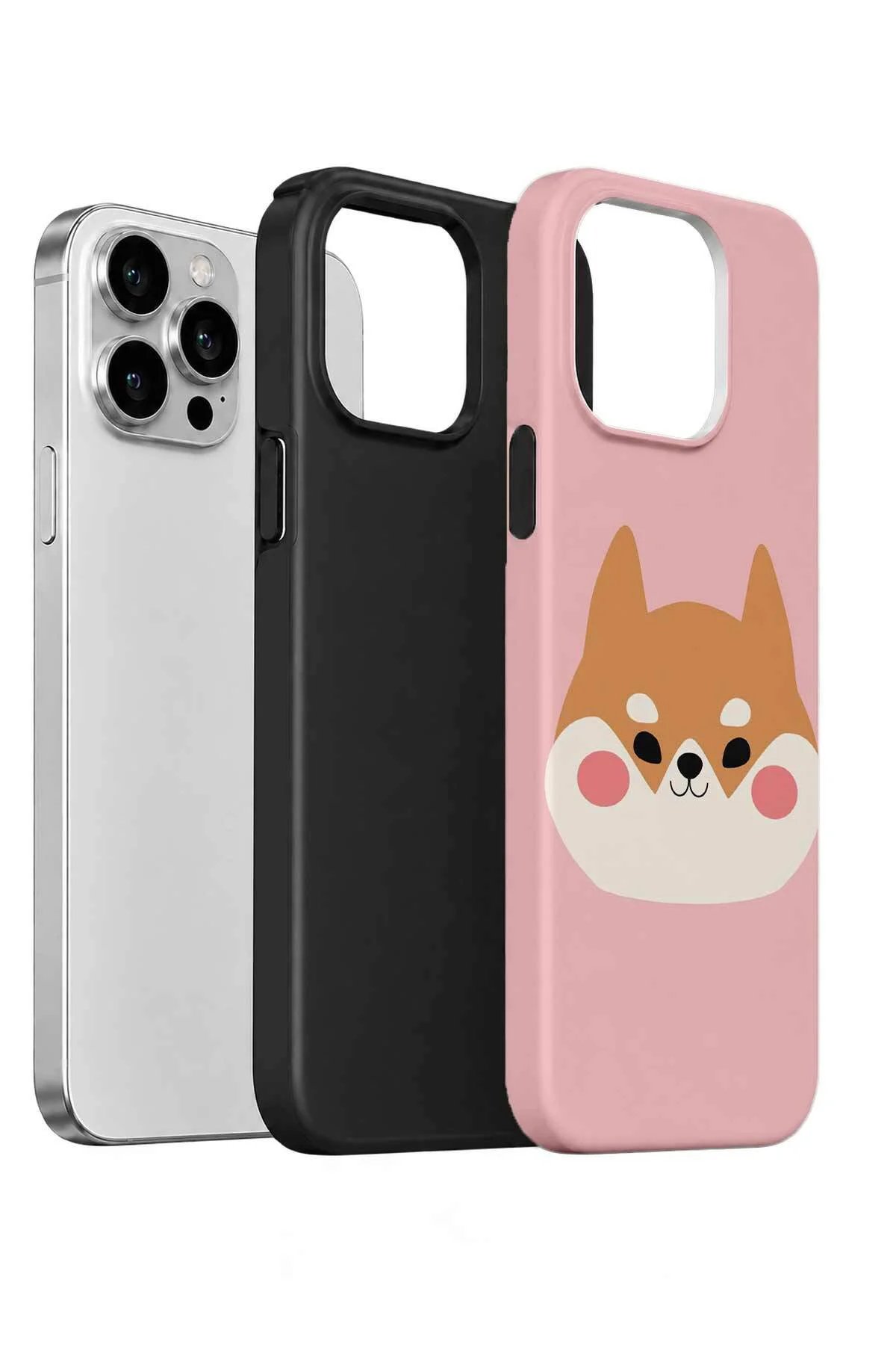 iPhone 13 Pro Vorian Çift Katmanlı Shiba Köpekli Kılıf - Görsel 2