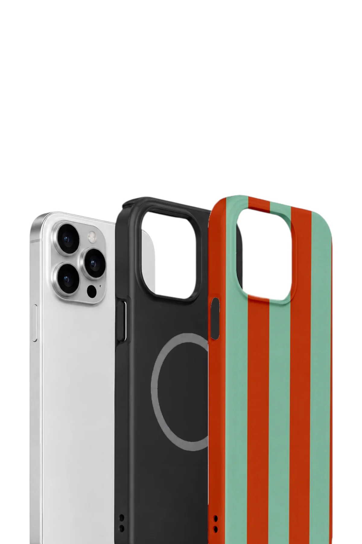 iPhone 13 Pro Vorian Çift Katmanlı MagSafe Kılıf Terracotta Mint Stripe Fiyatı, Yorumları ve Özellikleri