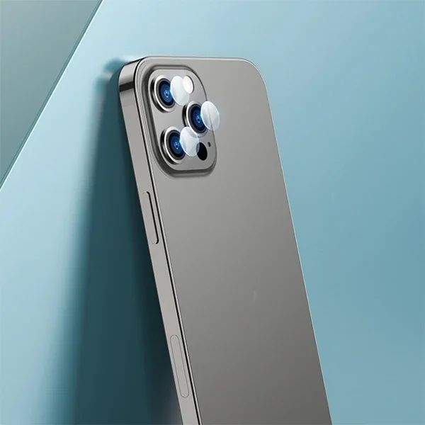 iPhone 13 Pro/Pro Max Kamera Lens Camı - Çizilmeye Dayanıklı 0,15 mm Temper Cam Koruyucu
