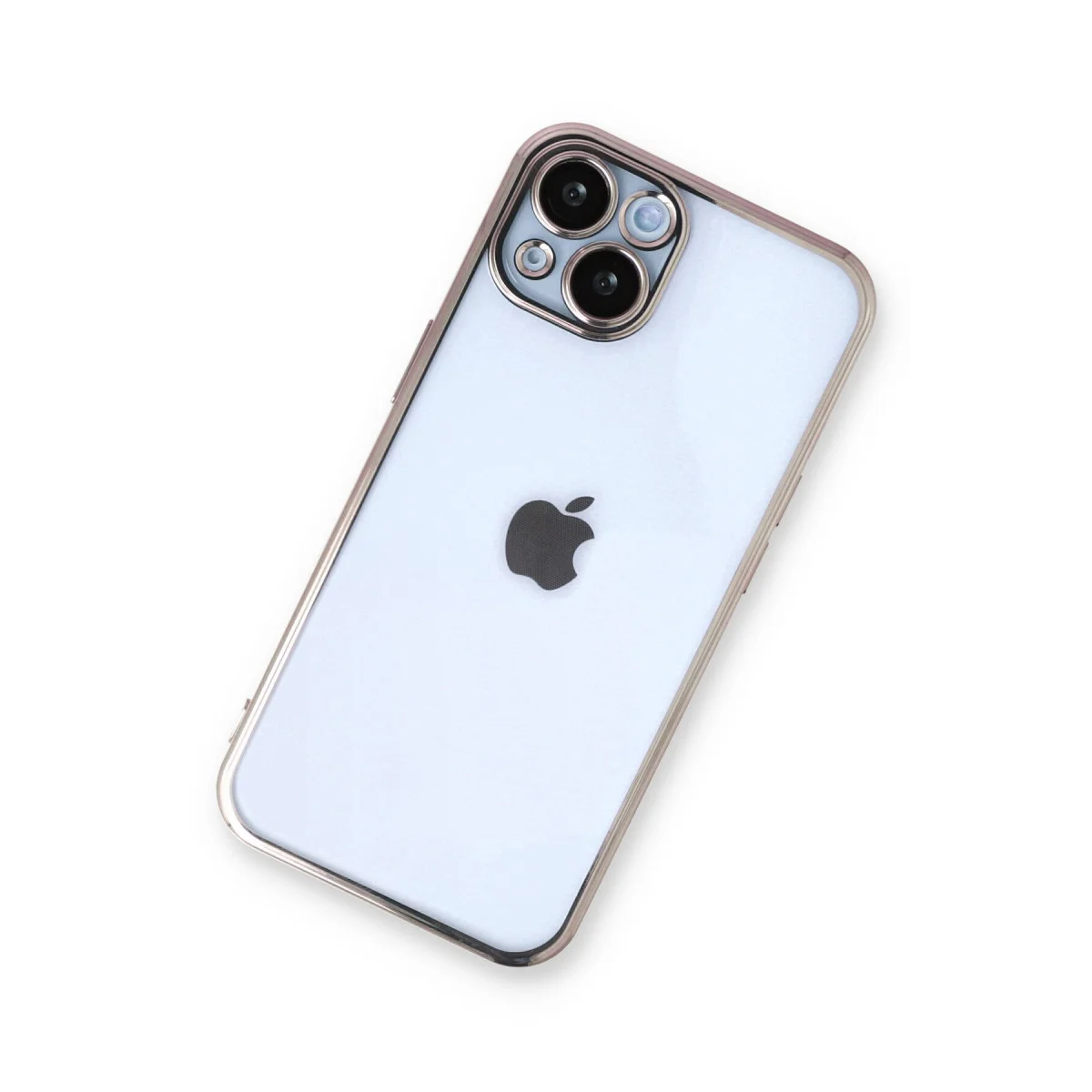 iPhone 13 Razer Lensli Silikon Kılıf - Gold