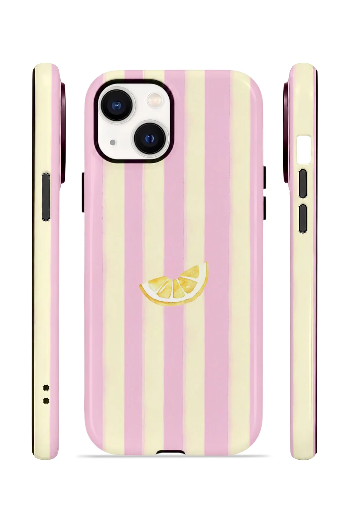 iPhone 13 Vorian Çift Katmanlı MagSafe Kılıf Lemon Charm Pink