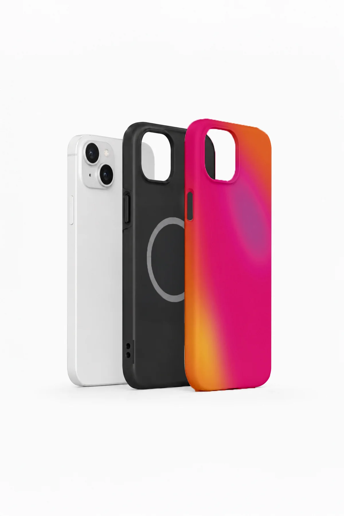 iPhone 13 Vorian Çift Katmanlı MagSafe Kılıf Neon Sunset Aura