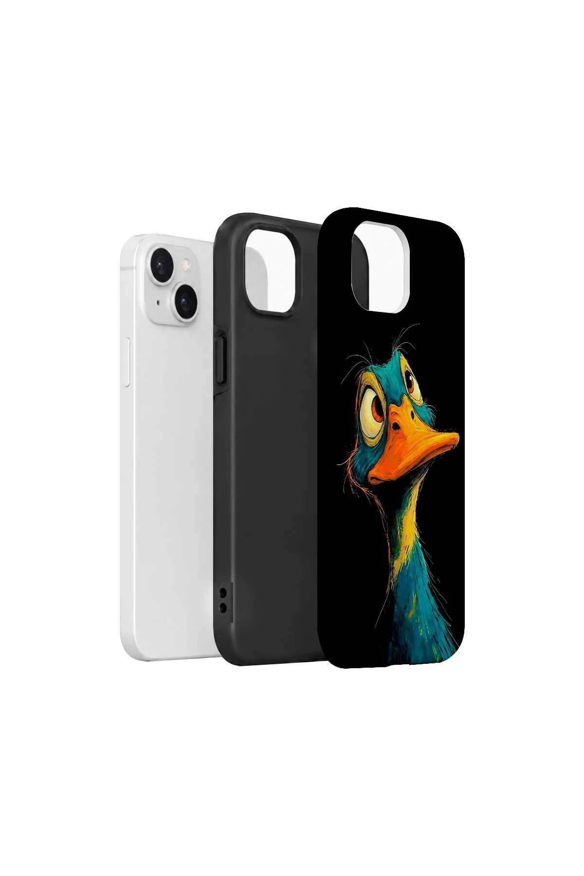 iPhone 13 Vorian Çift Katmanlı Neon Ördekli Kılıf iPhone 13 Vorian Çift Katmanlı Neon Ördekli Kılıf - Görsel 2