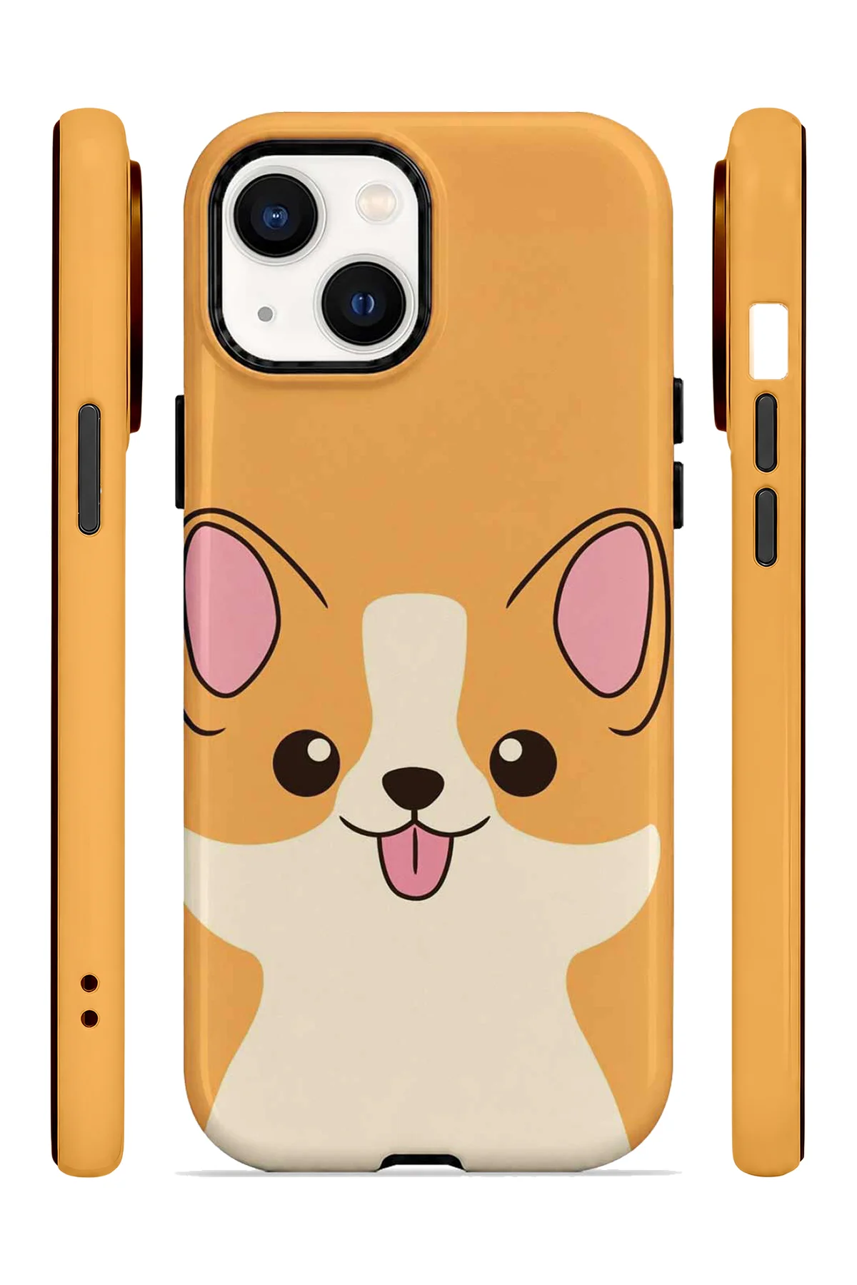 iPhone 13 Vorian Çift Katmanlı Corgili Kılıf - Görsel 3