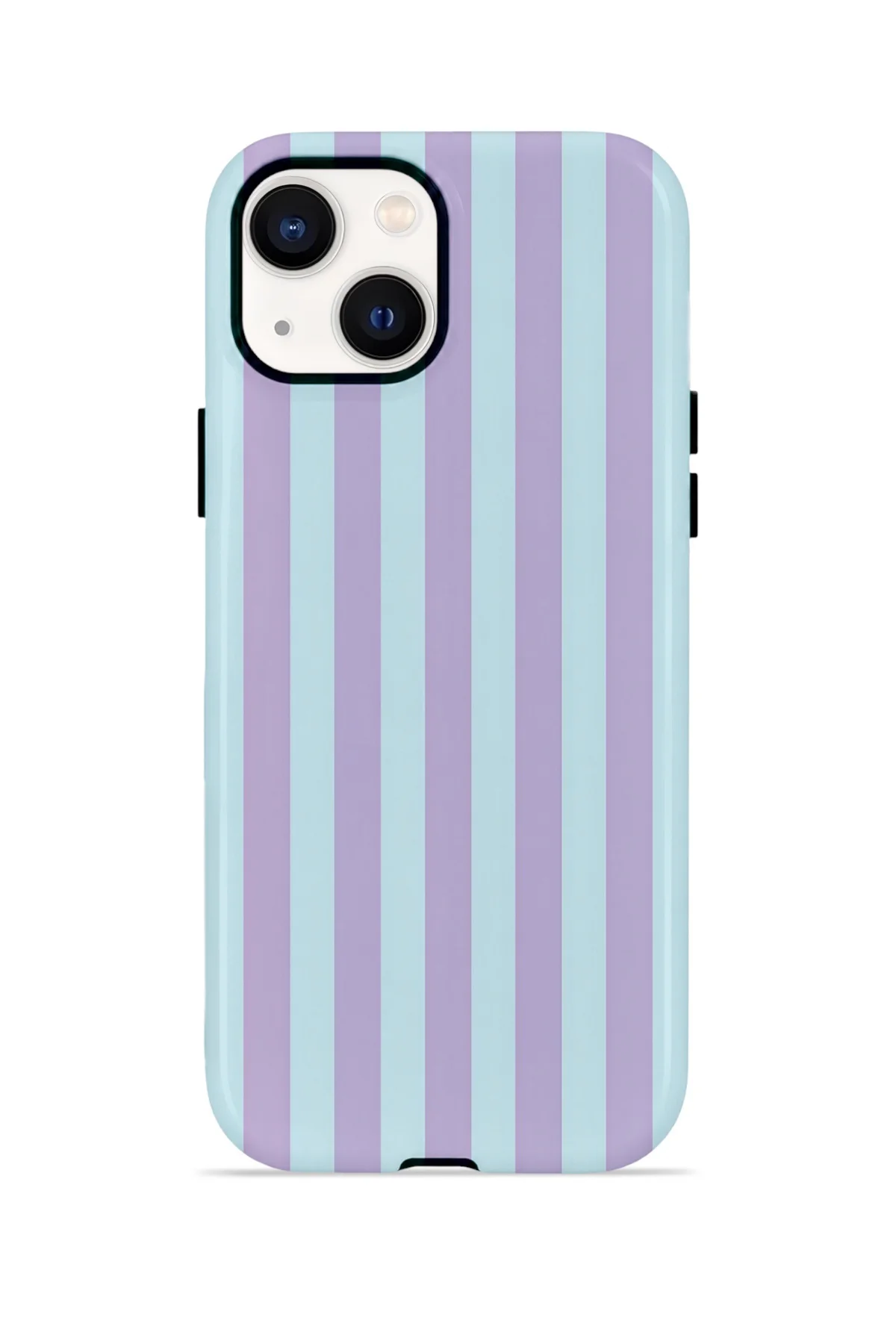 iPhone 13 Vorian Çift Katmanlı MagSafe Kılıf Lilac Riviera Stripe