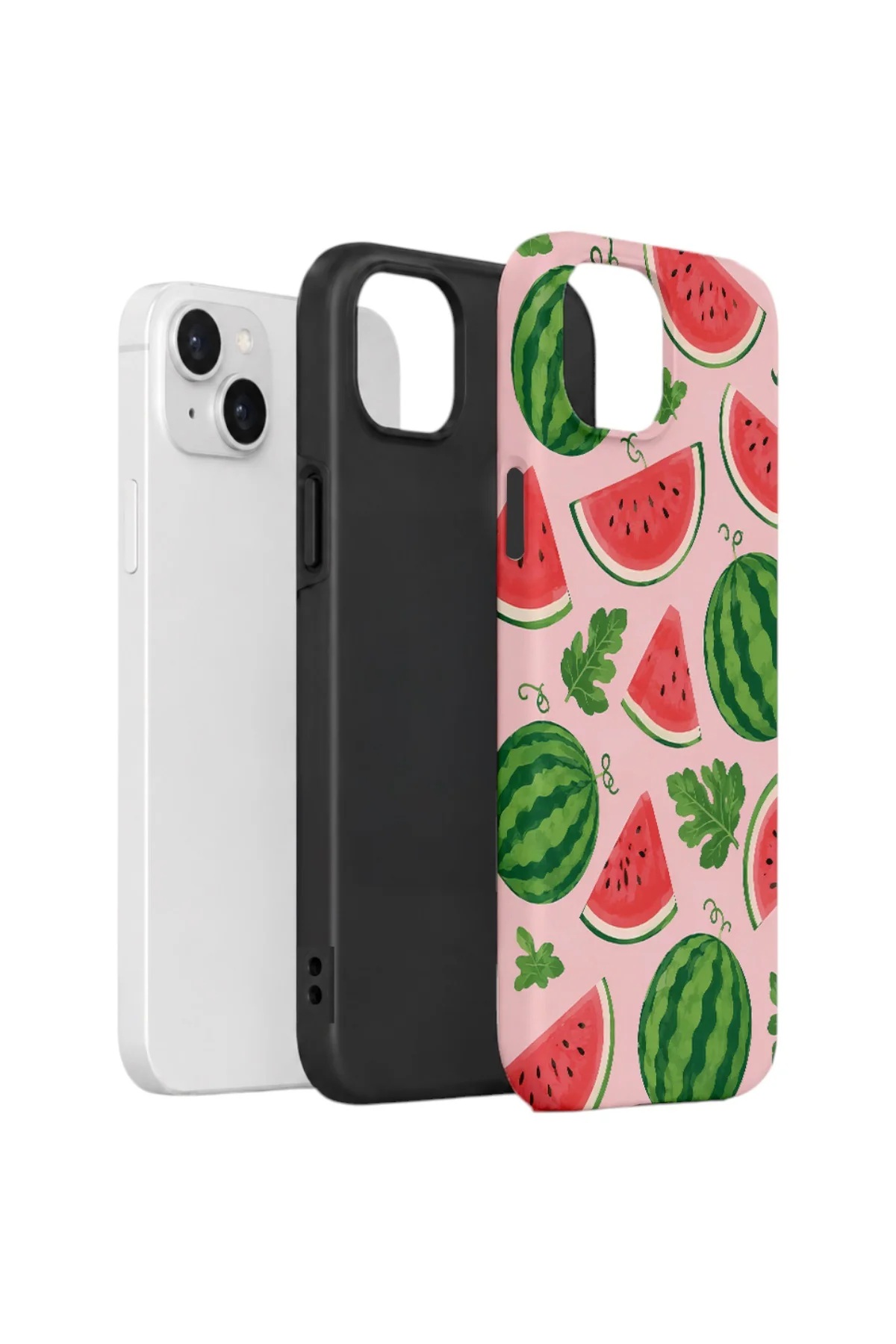 iPhone 13 Vorian Çift Katmanlı Kılıf Watermelon Garden Party