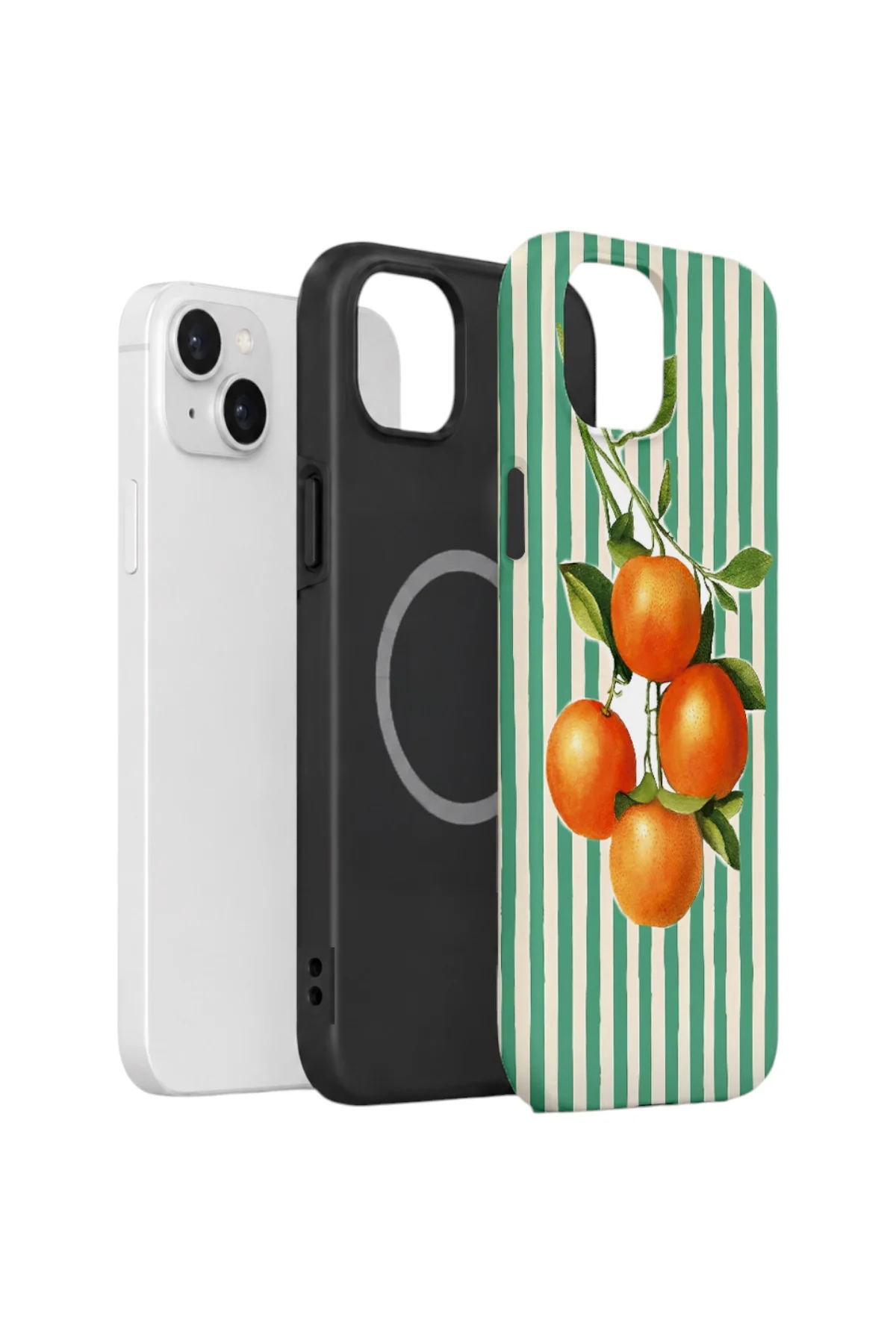 iPhone 13 Vorian Çift Katmanlı MagSafe Kılıf Italian Orange Orchard