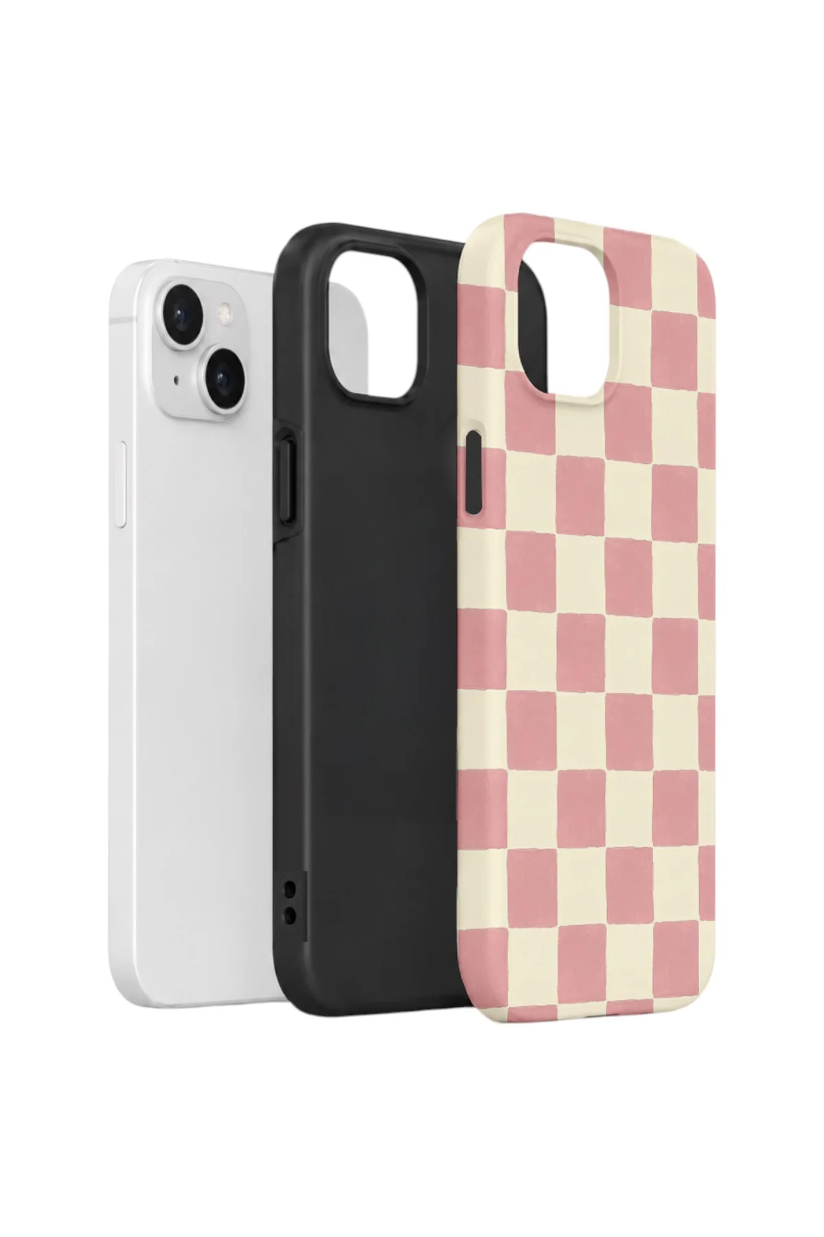 iPhone 13 Vorian Yough Kılıf Blush Checker