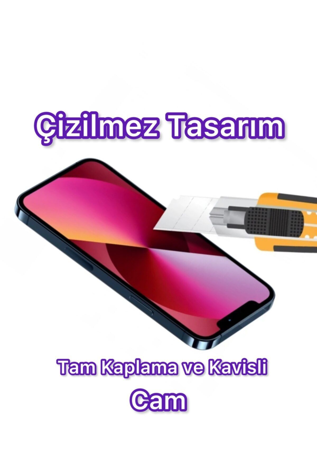 Iphone 13pro (6,1inç) Hayalet Kırılmaz Cam 9d Koruyucu 9h Tempere